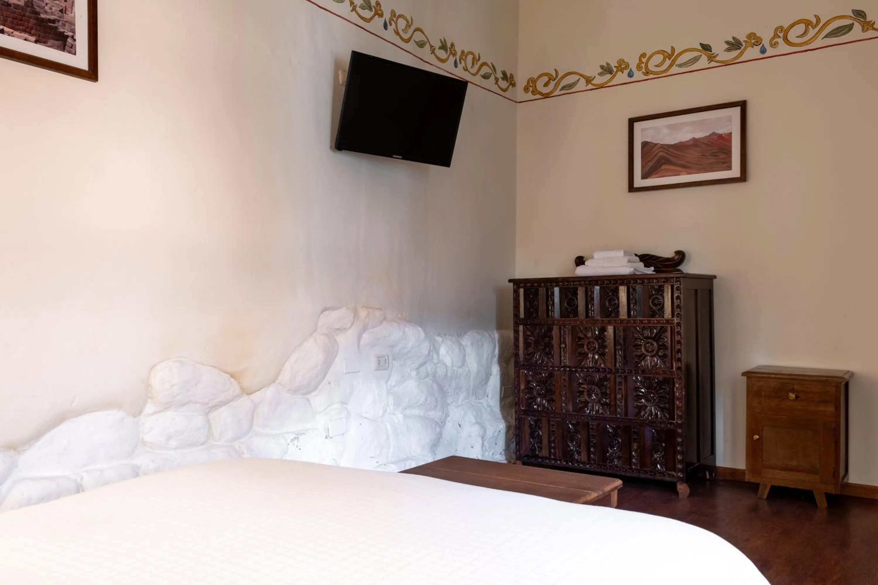 TV and multimedia, Bed in Hospedaje La Florida