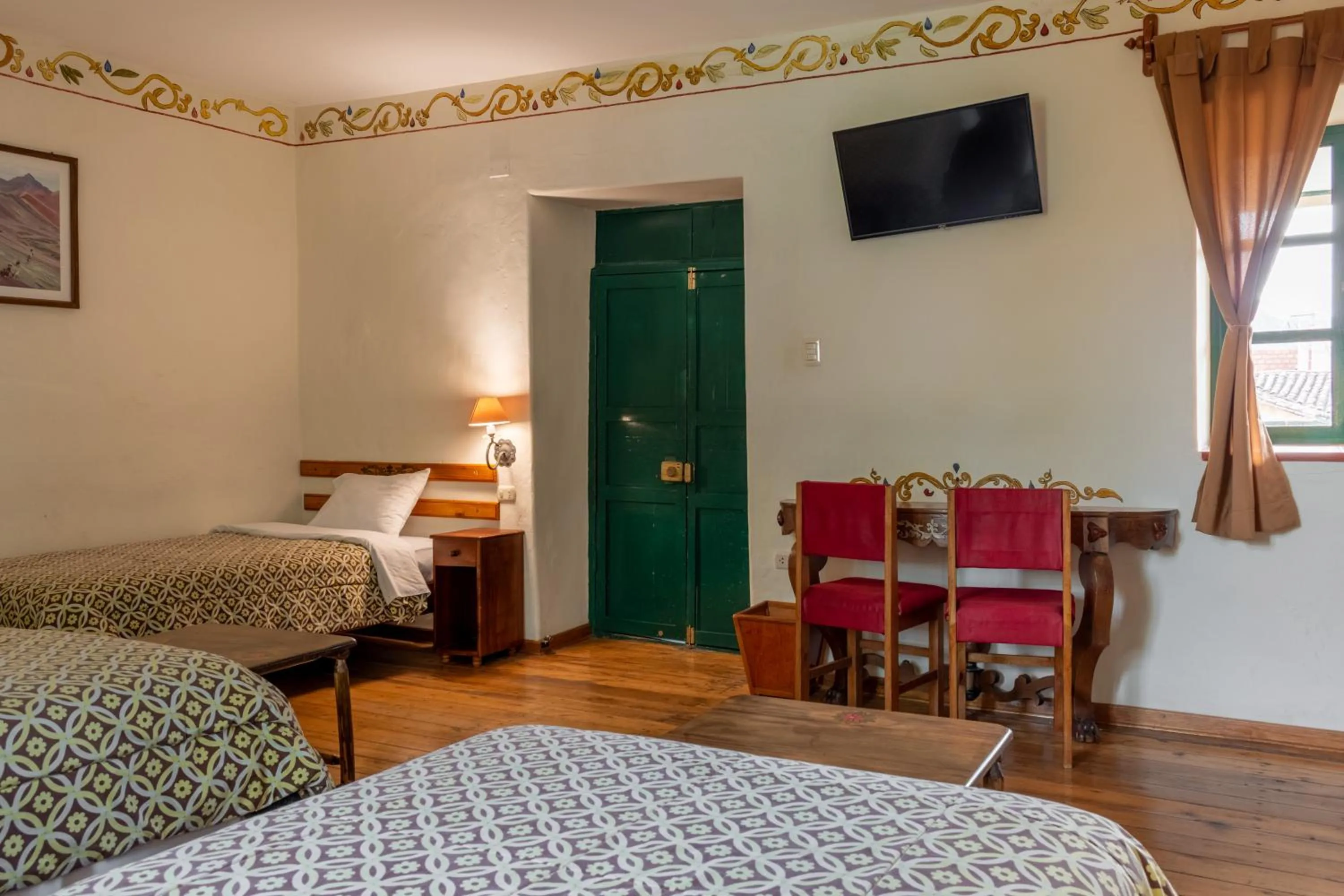 TV and multimedia, Bed in Hospedaje La Florida