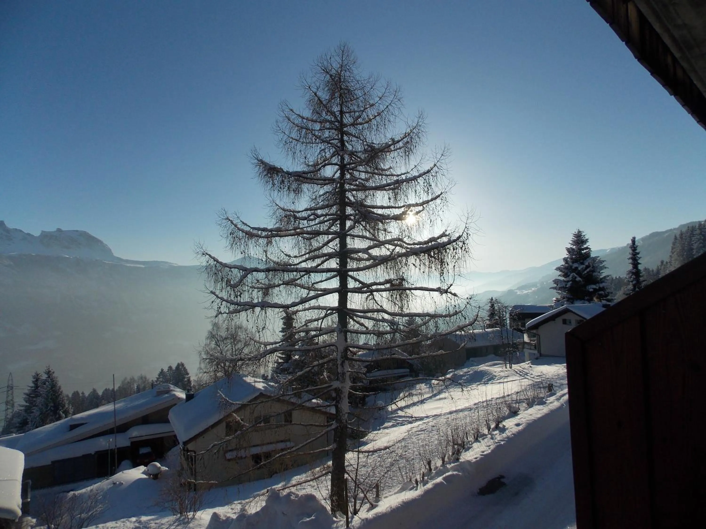 Quiet street view in Aparthotel Edy Bruggmann AG