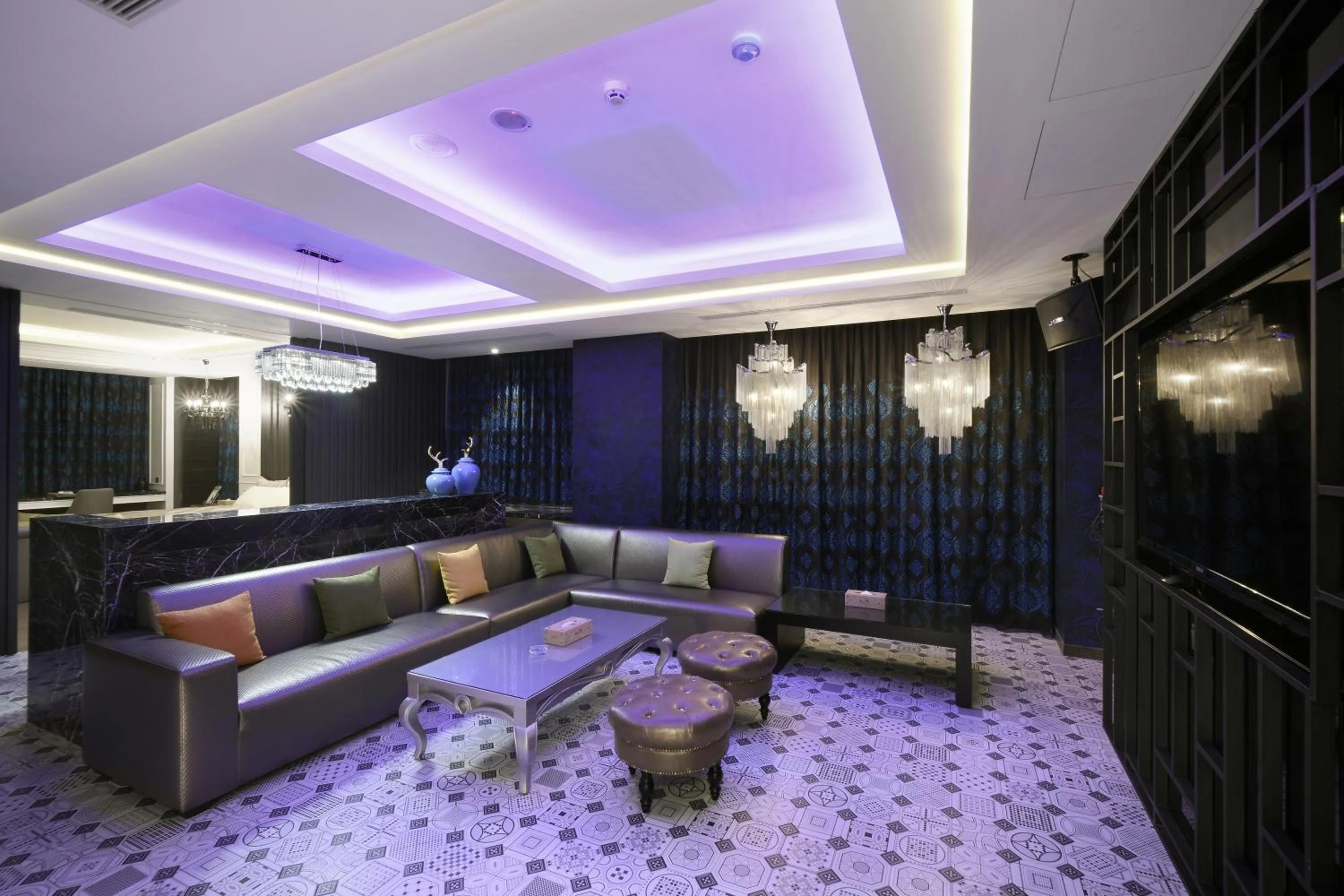 Seating area in U-Her Hotel