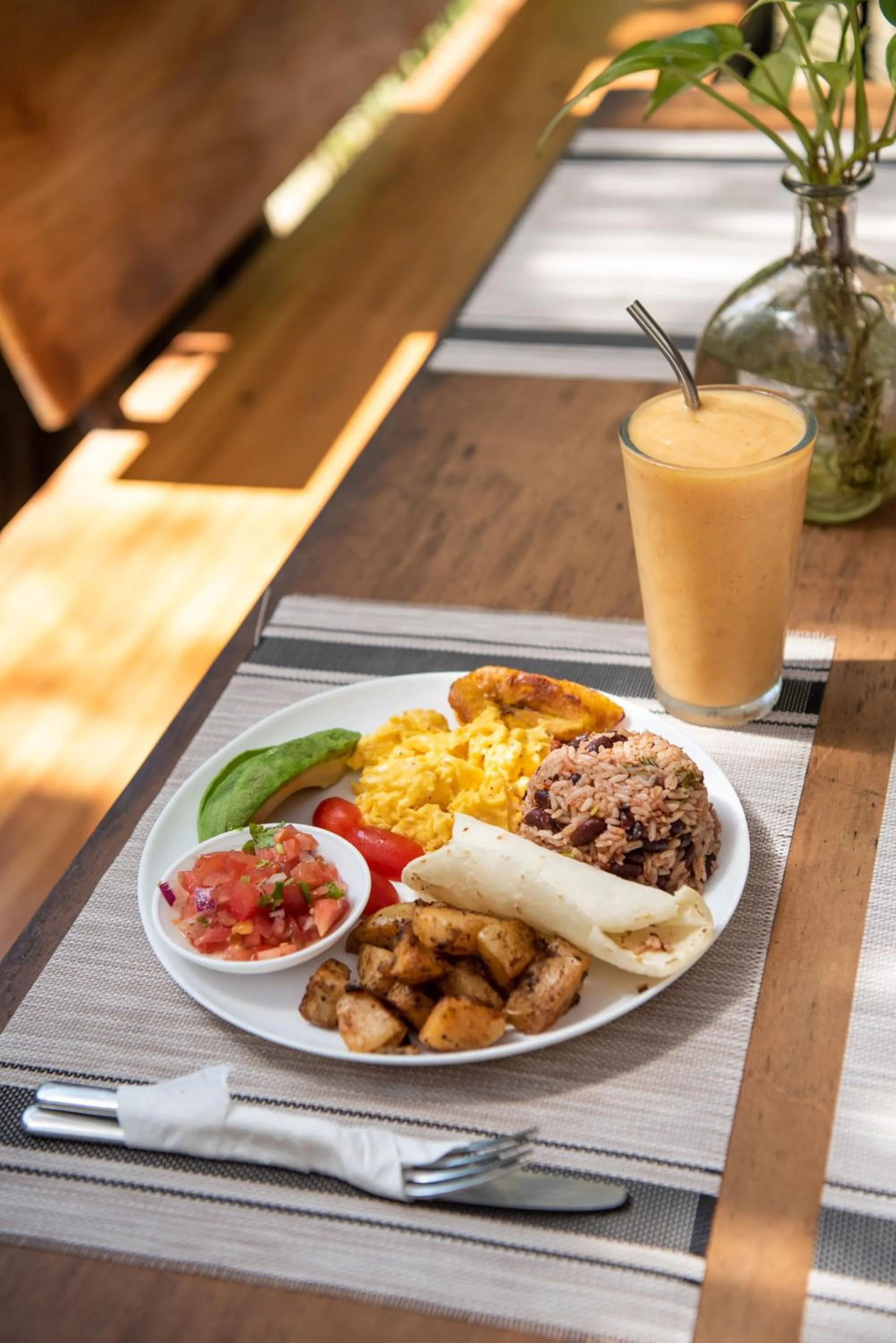 Food close-up in Believe Surf & Yoga Lodge Santa Teresa