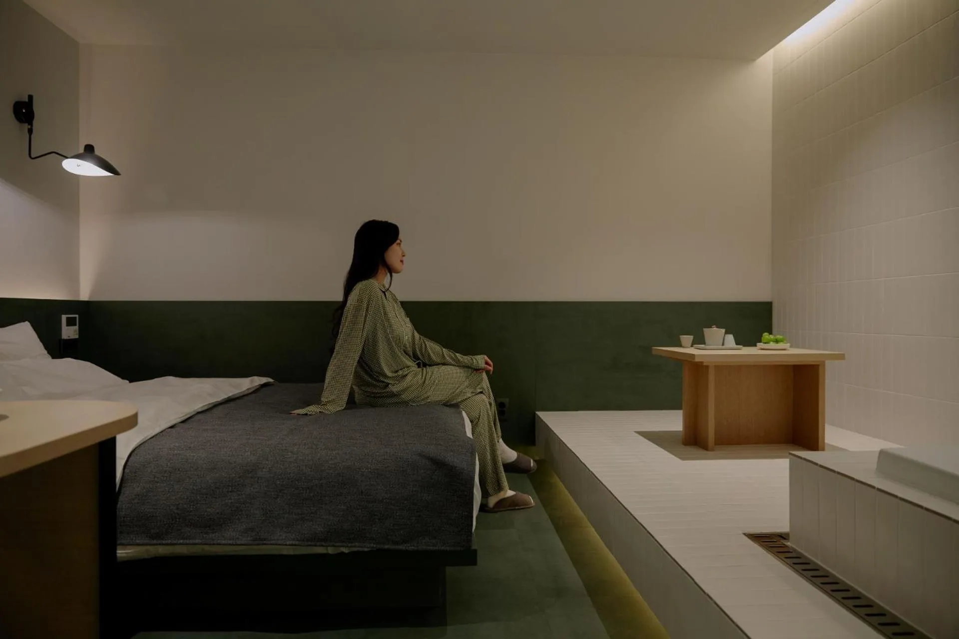 Bed in Anook Hotel Suwon Station