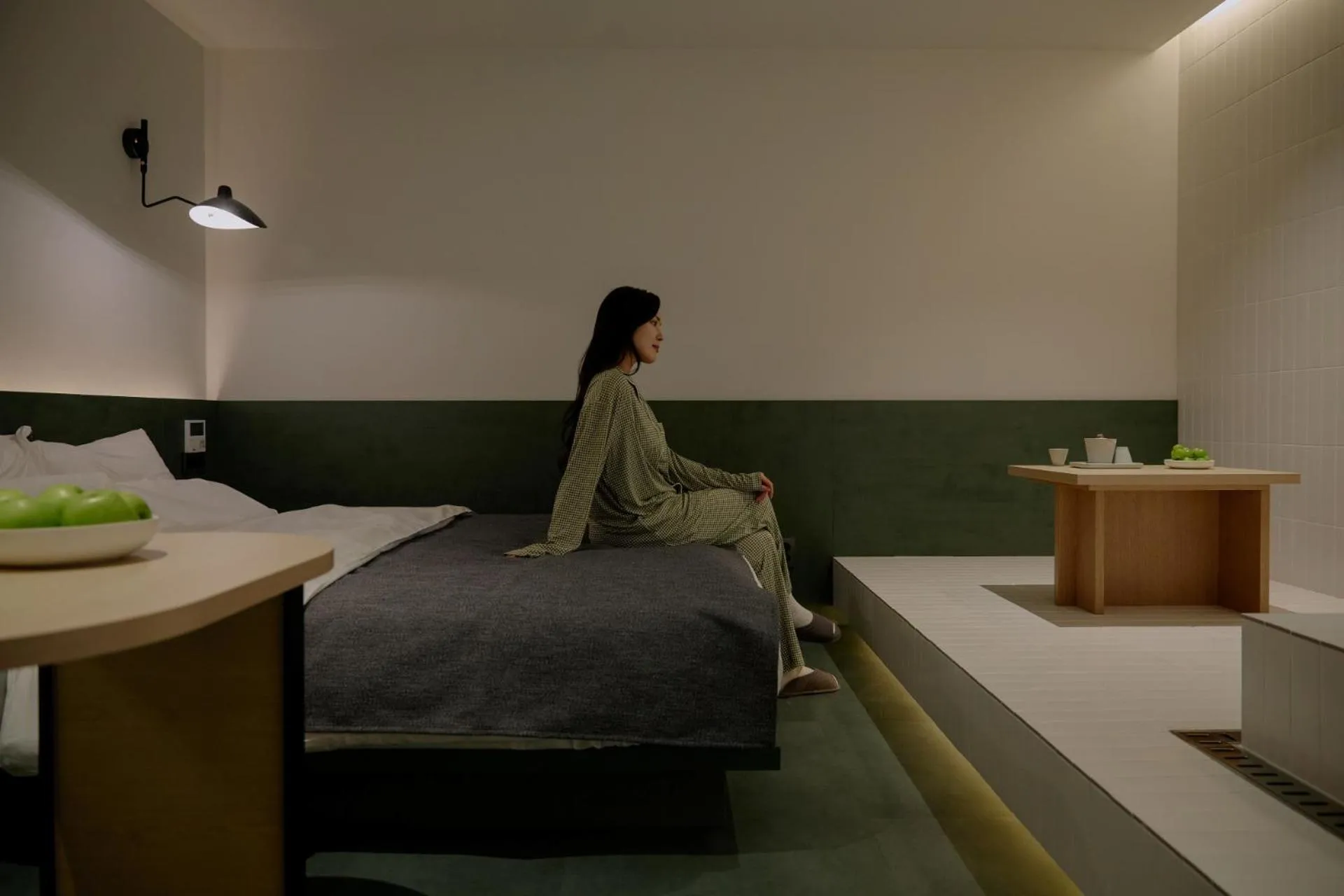 Bed in Anook Hotel Suwon Station