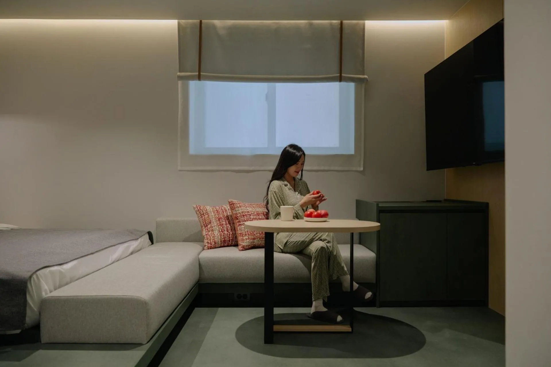 Seating area in Anook Hotel Suwon Station