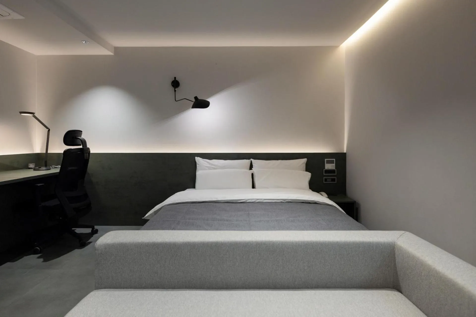 Bed in Anook Hotel Suwon Station