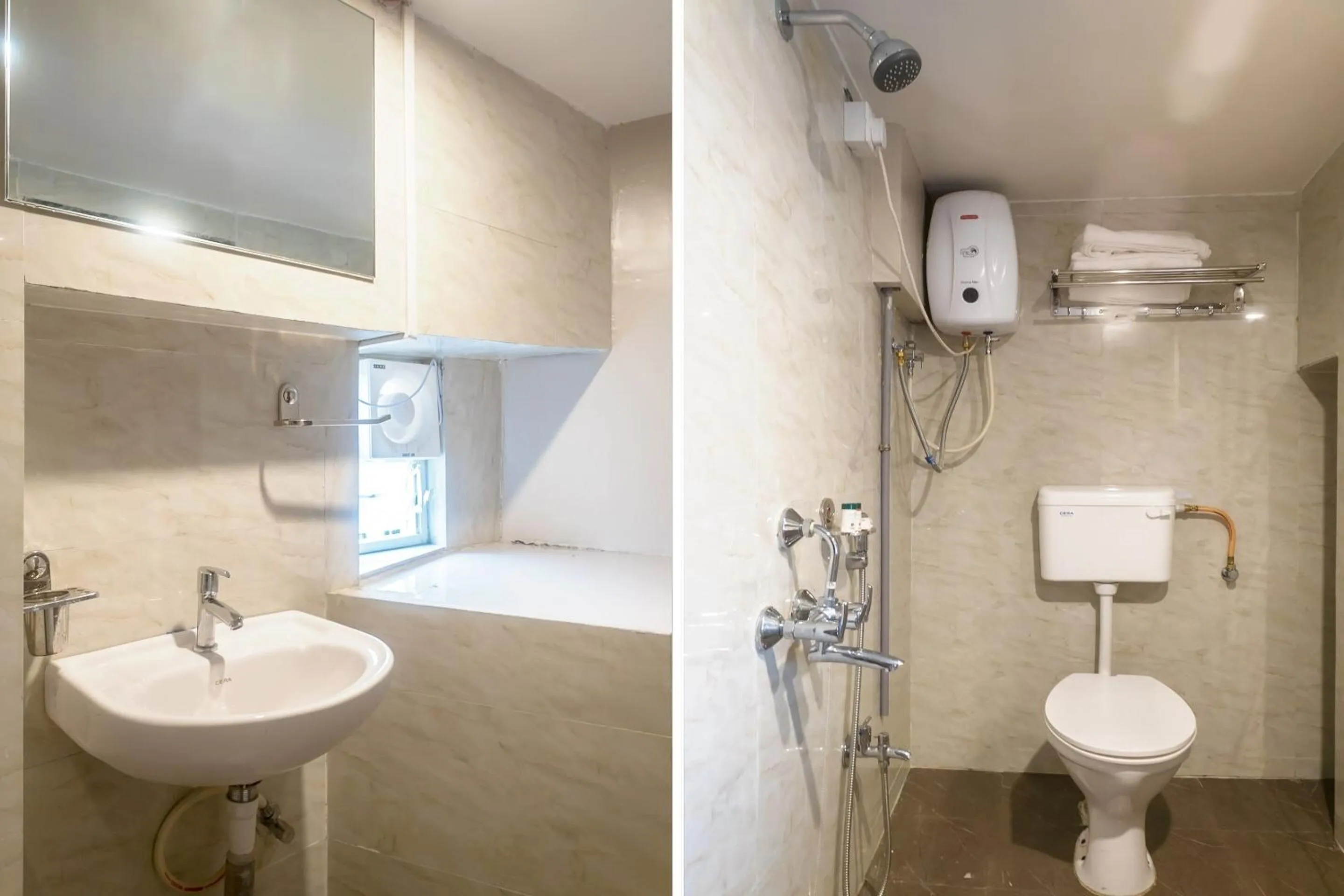 Bathroom in Hotel O Grand Pune