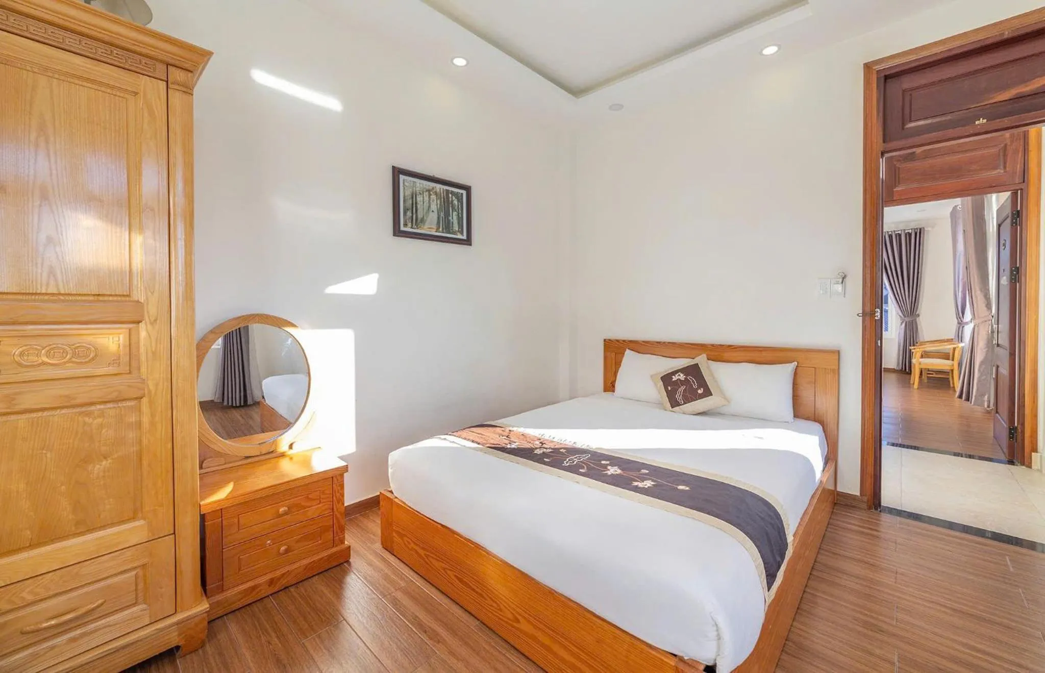 Bedroom, Bed in Lan Viên Villa