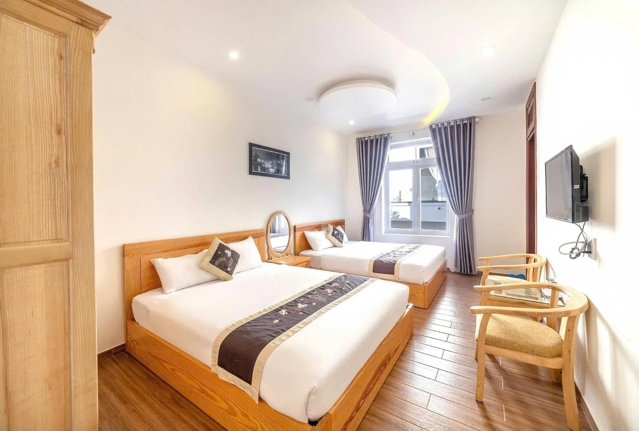 Bedroom, Bed in Lan Viên Villa