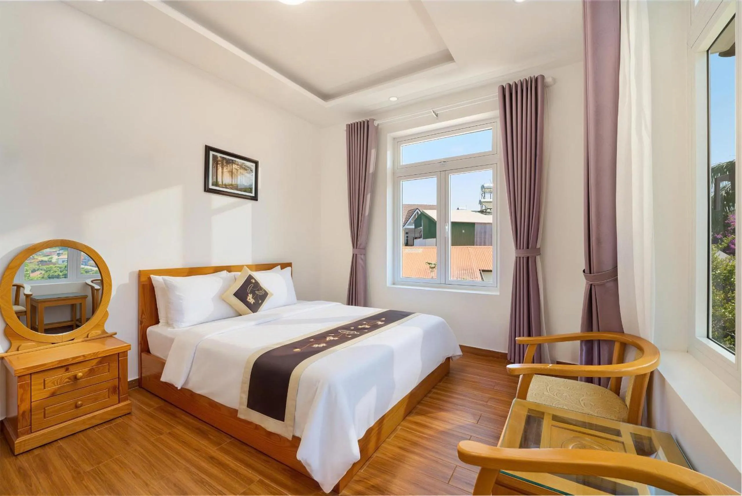Bed in Lan Viên Villa