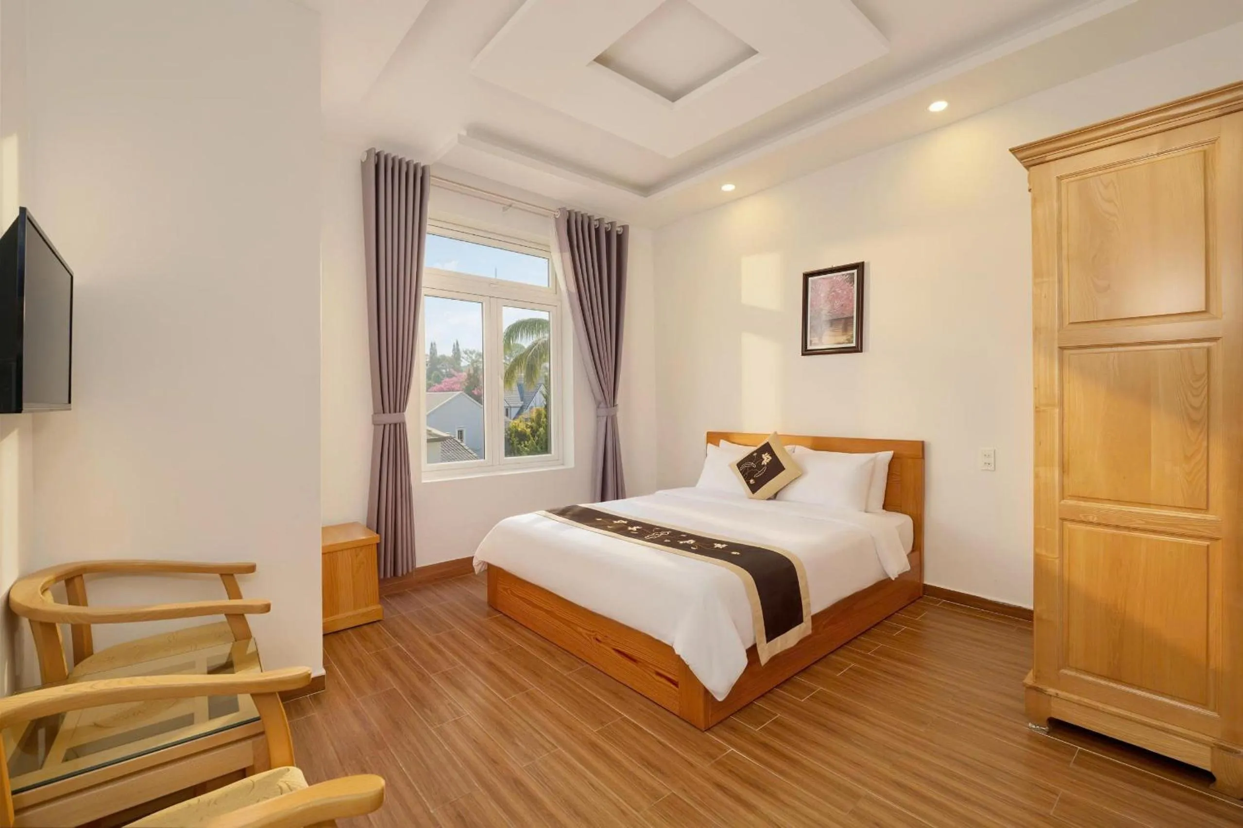Bed in Lan Viên Villa