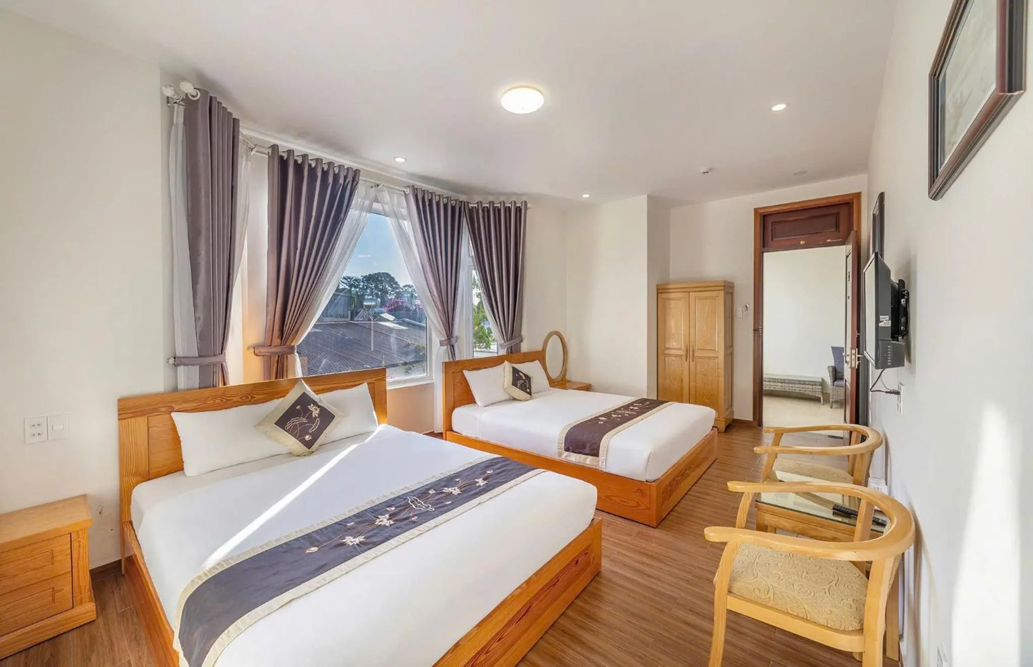 Bed in Lan Viên Villa