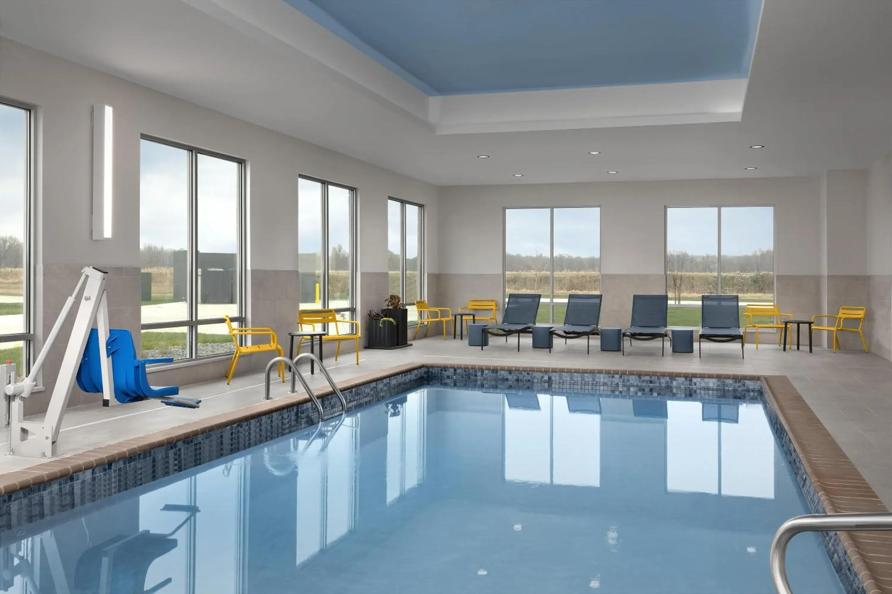 Pool view in Hampton Inn By Hilton Dexter Pool view in Hampton Inn By Hilton Dexter