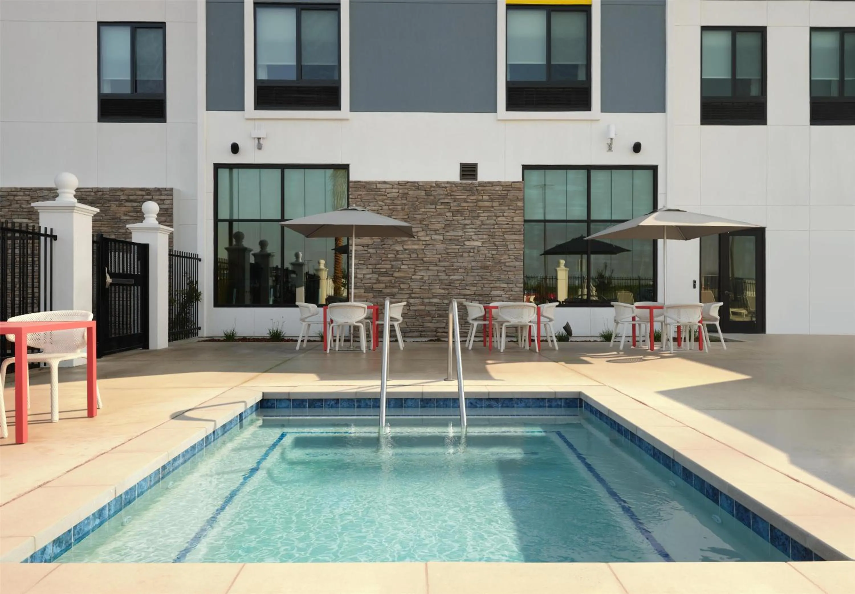 Pool view in Hilton Garden Inn Merced