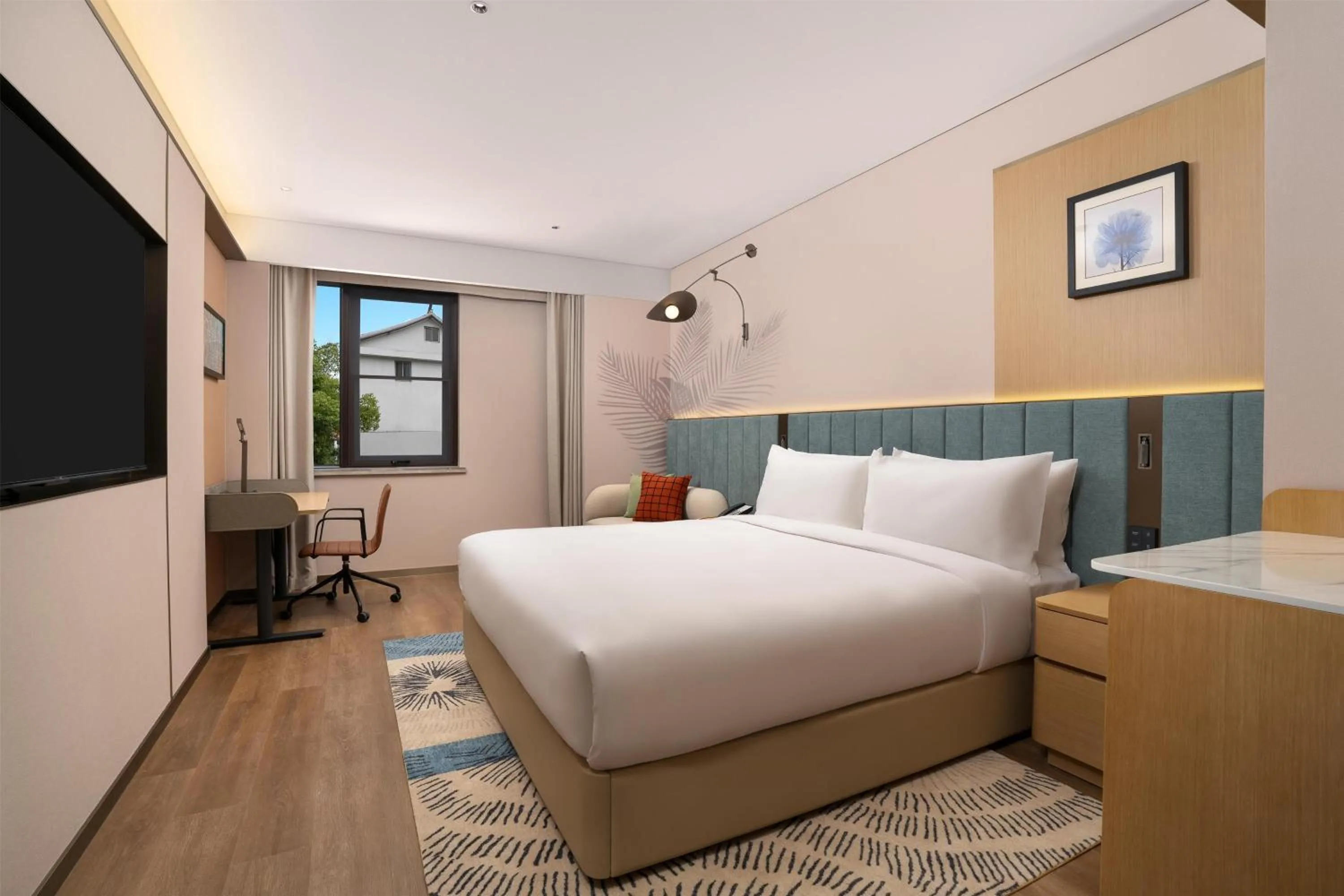 Bed in Hilton Garden Inn Shaoxing Lu Xun Native Place