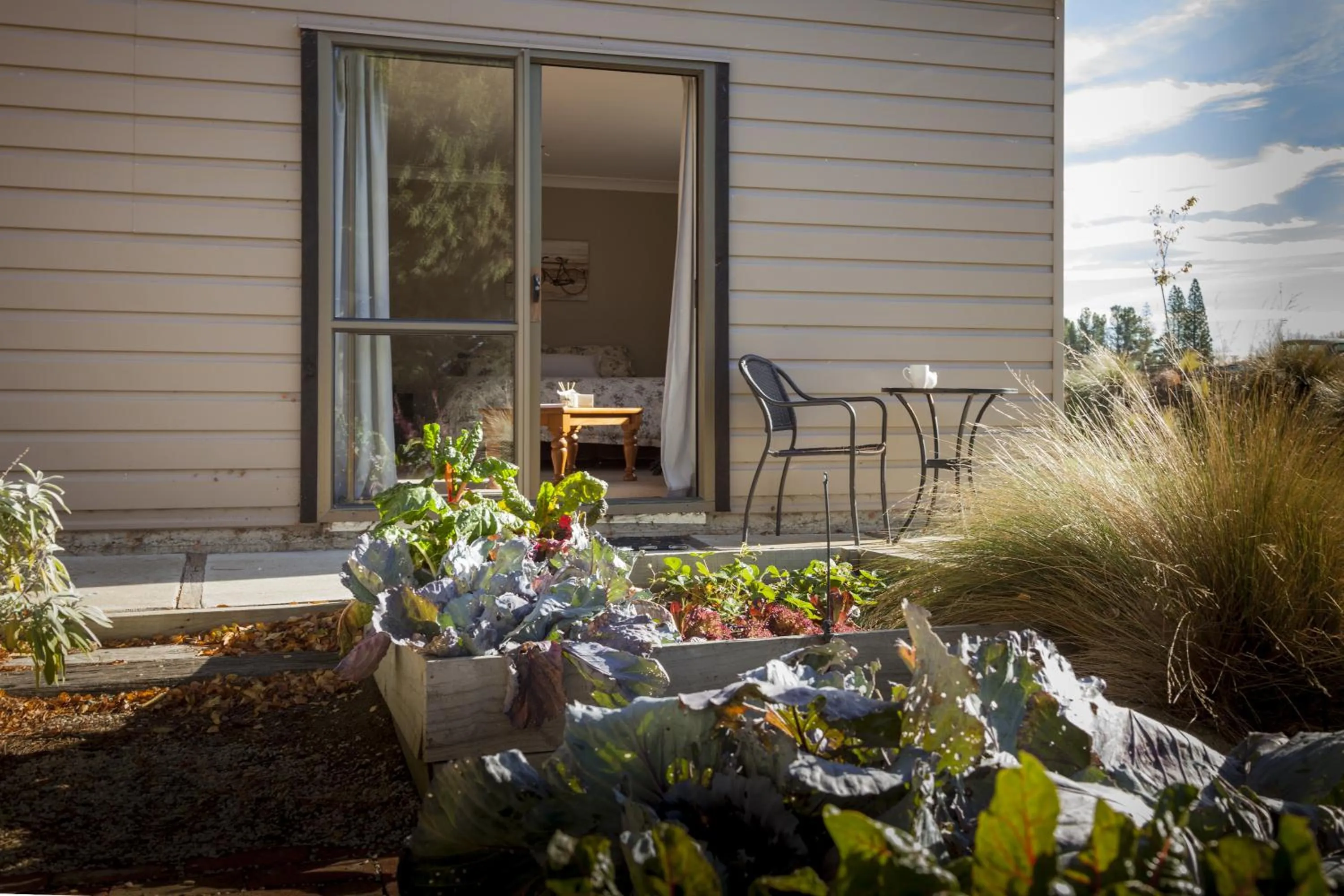 Patio in Trout 'n' Trail B&B
