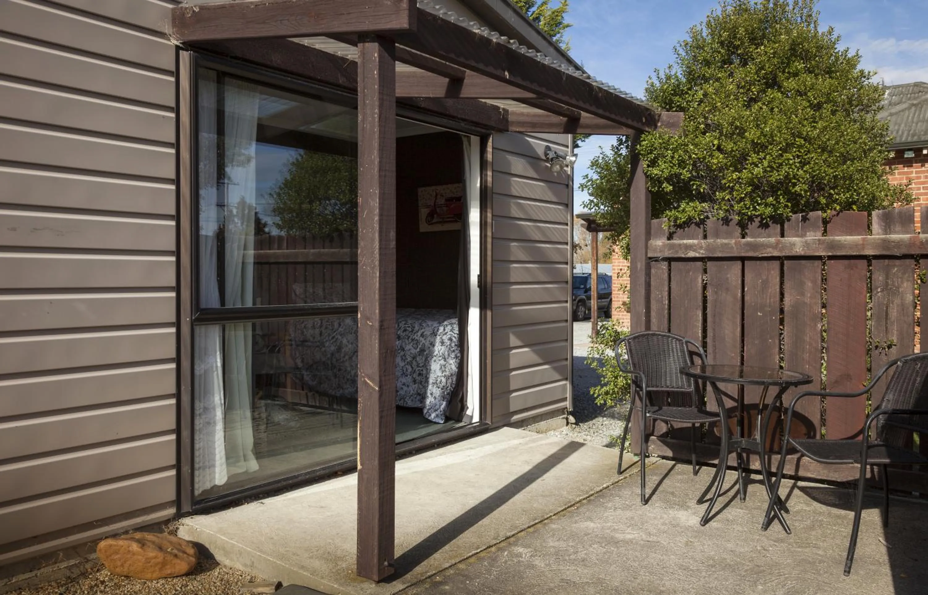 Patio in Trout 'n' Trail B&B
