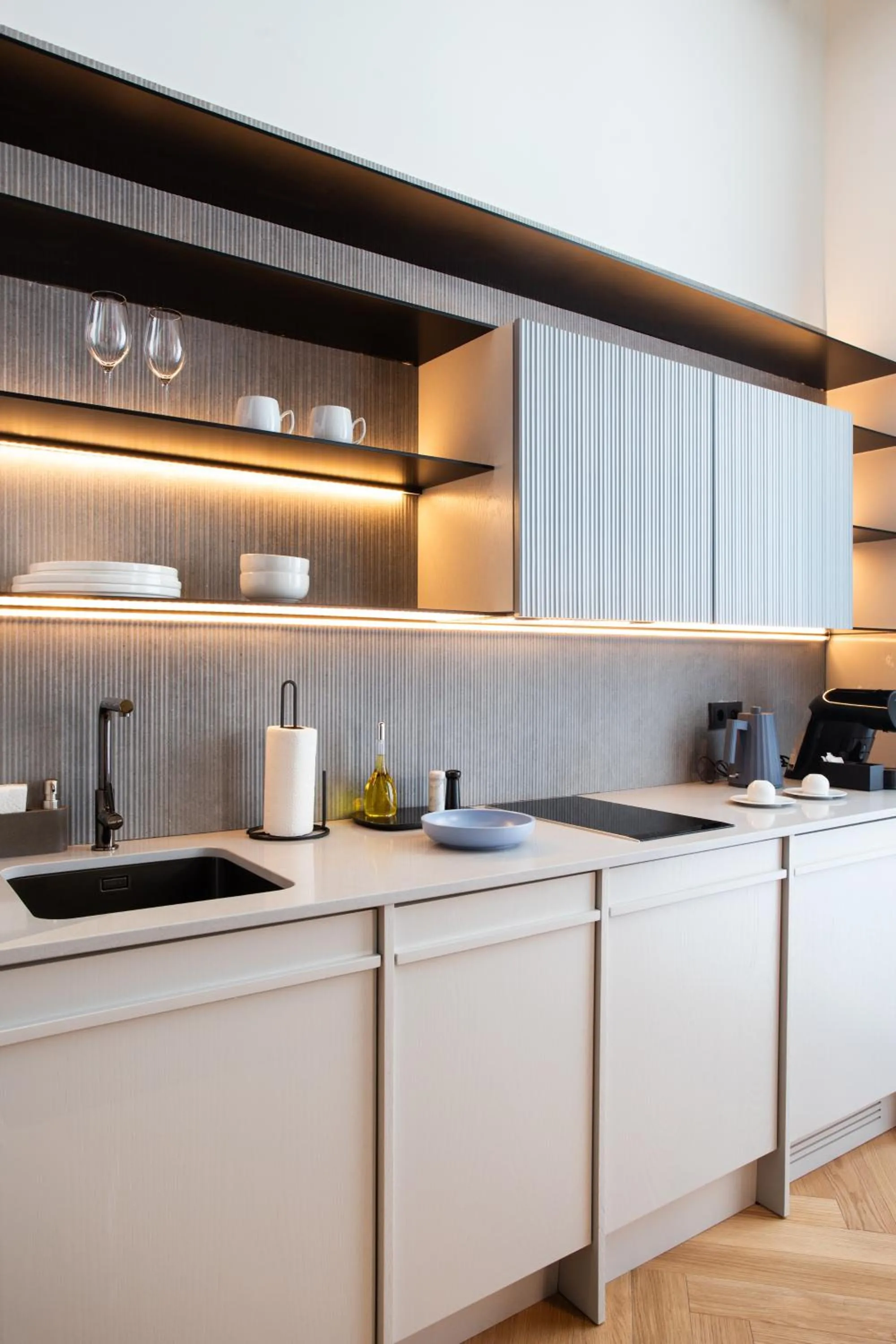 Kitchen or kitchenette in MACAM Hotel