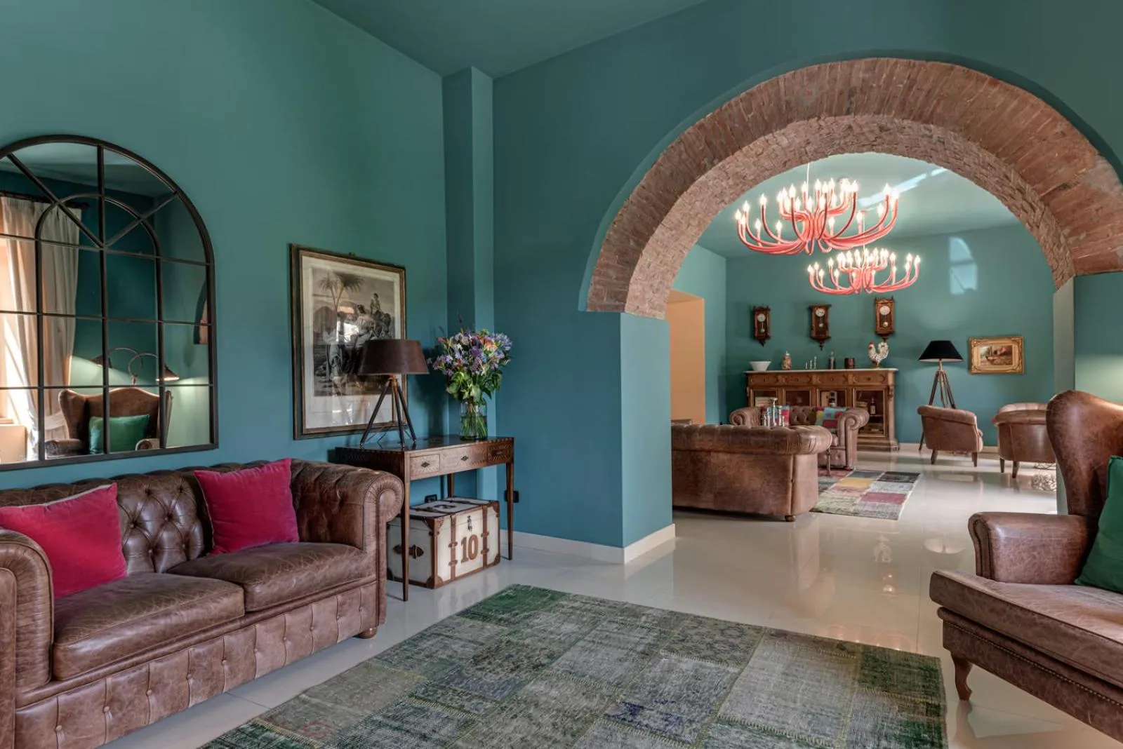 Lobby or reception in Villa Campomaggio Resort & SPA