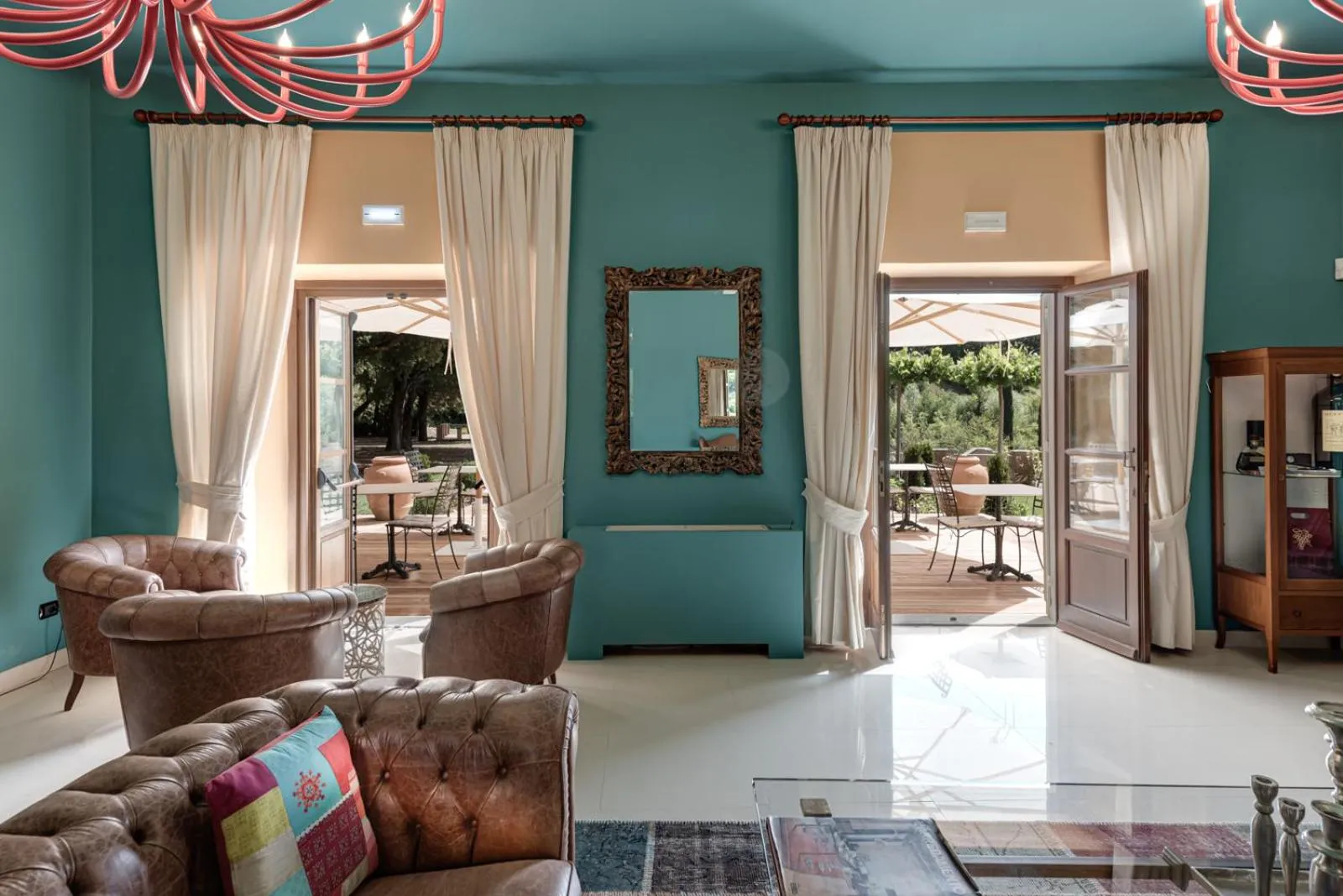 Lobby or reception in Villa Campomaggio Resort & SPA