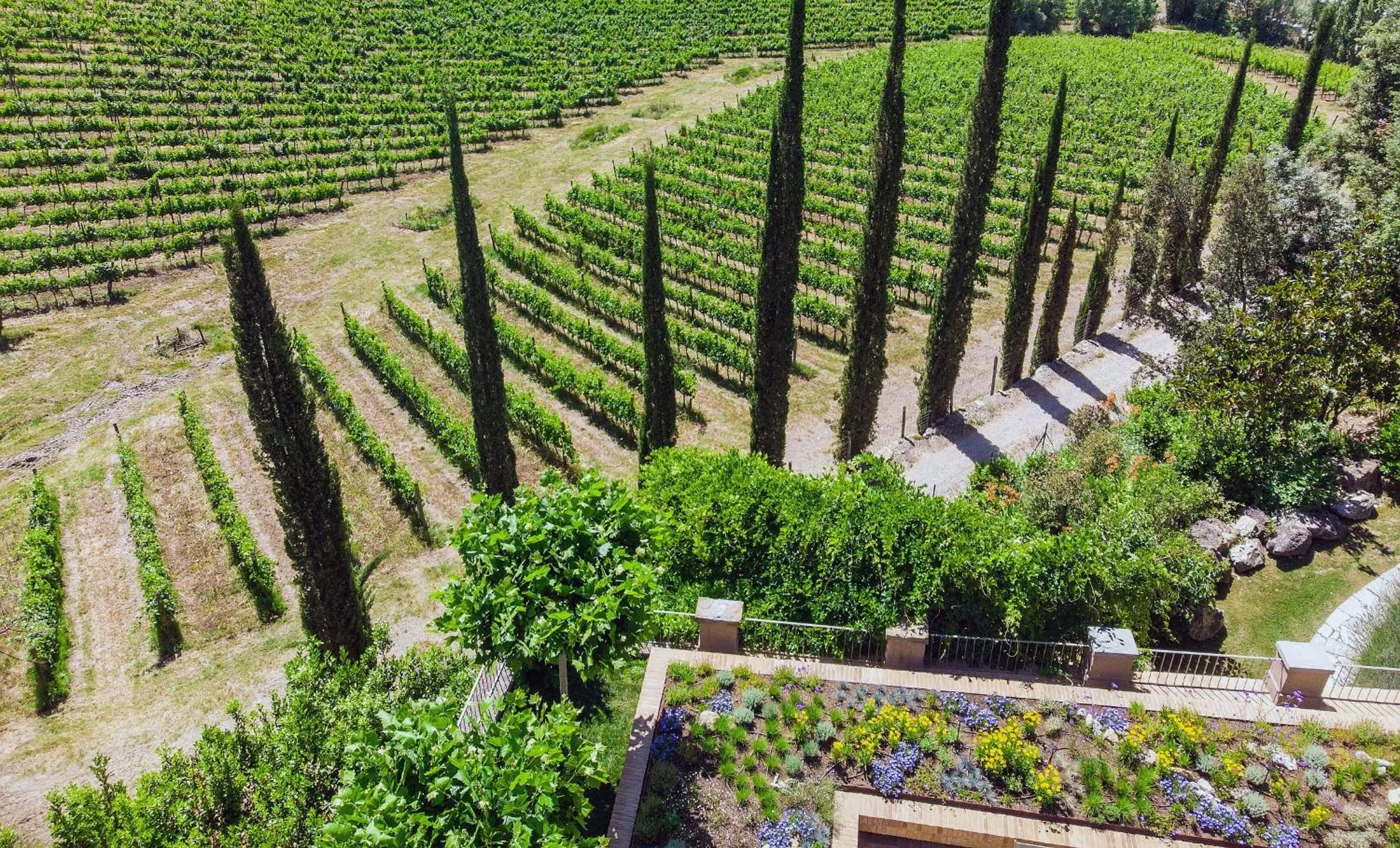 Bird's eye view in Villa Campomaggio Resort & SPA