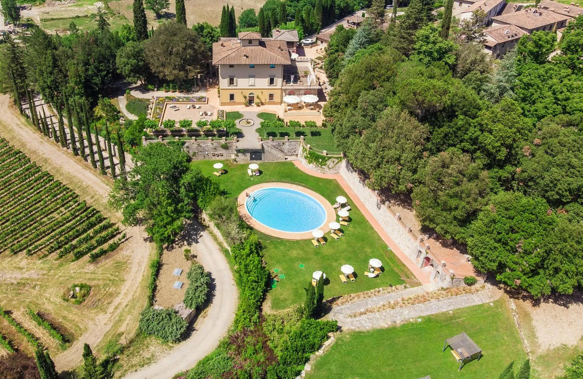 Property building in Villa Campomaggio Resort & SPA