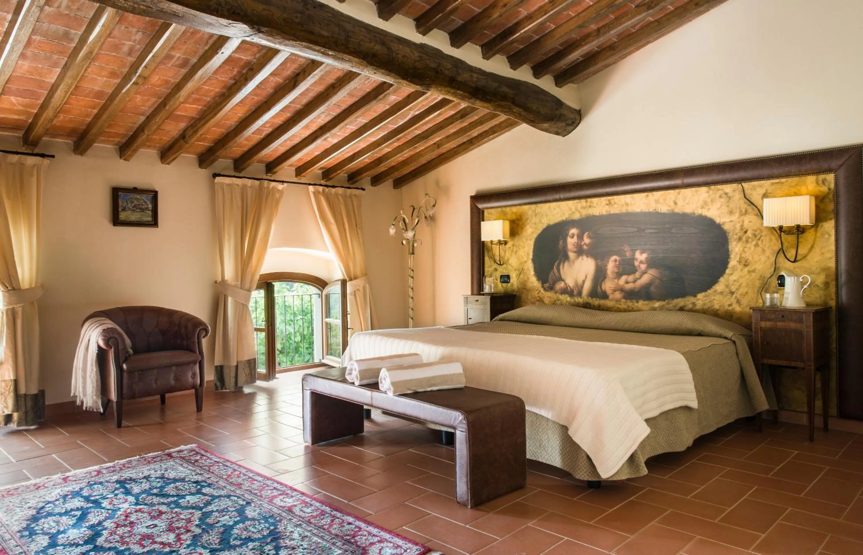 Photo of the whole room, Bed in Villa Campomaggio Resort & SPA
