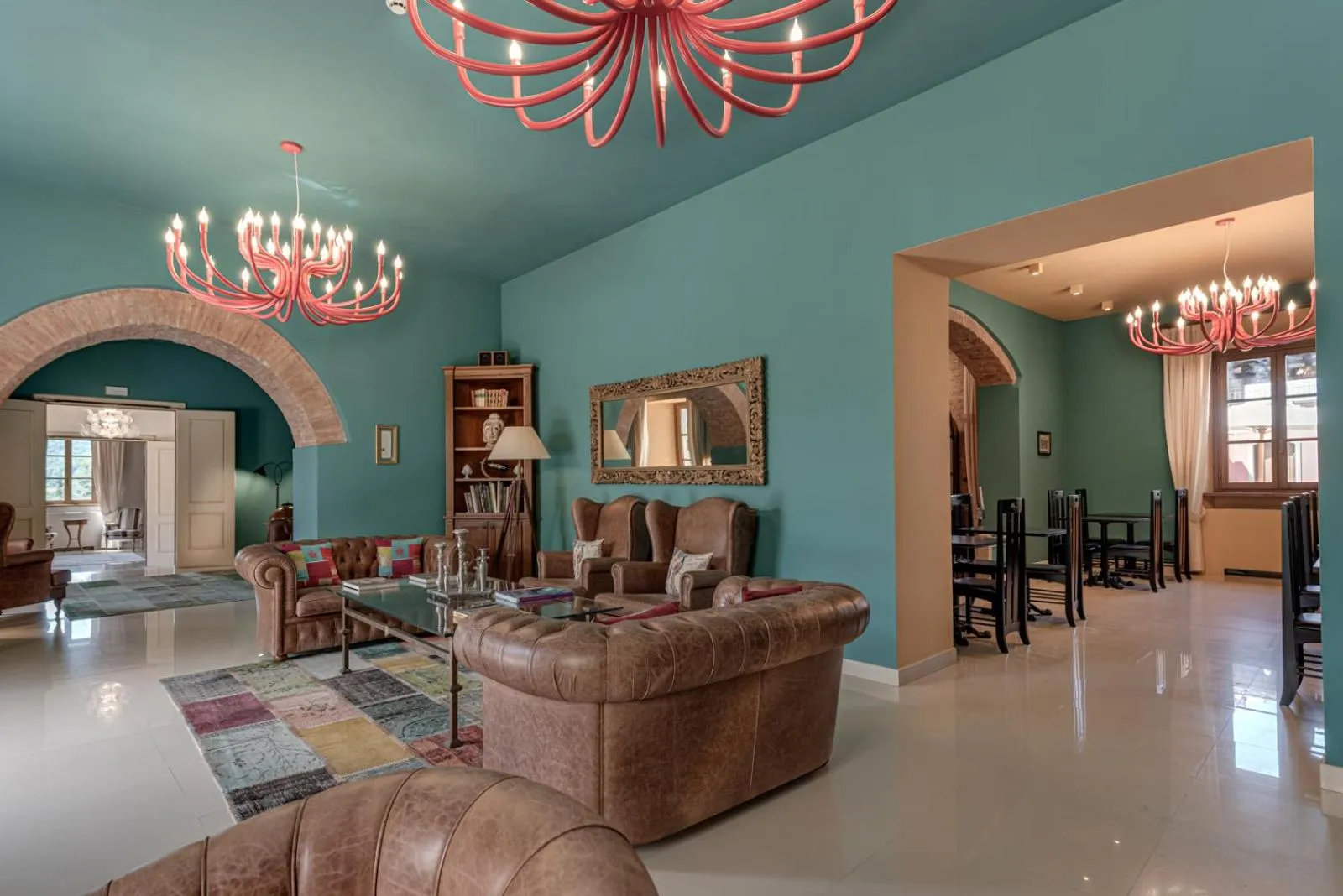 Lobby or reception in Villa Campomaggio Resort & SPA