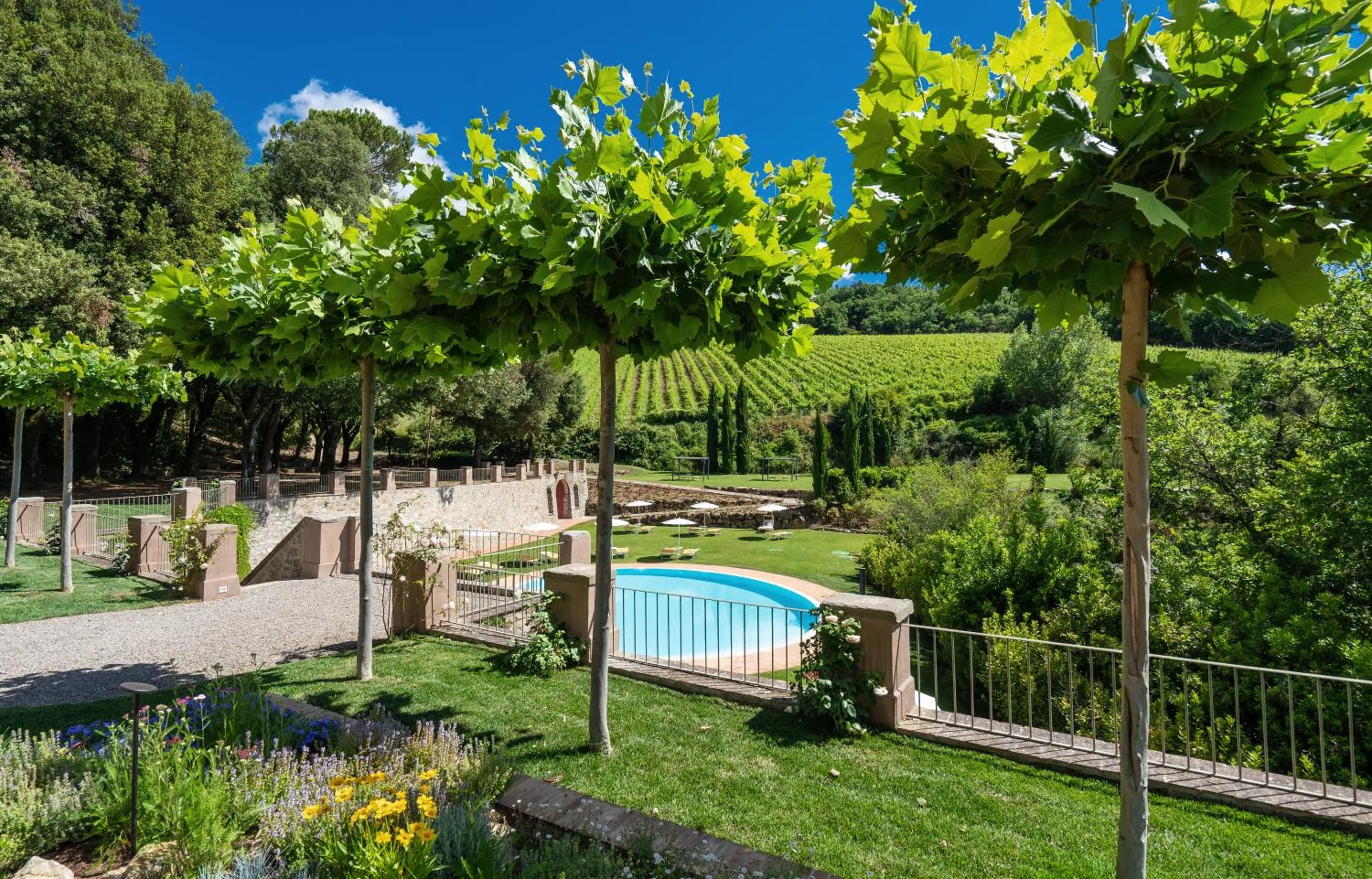 Garden in Villa Campomaggio Resort & SPA