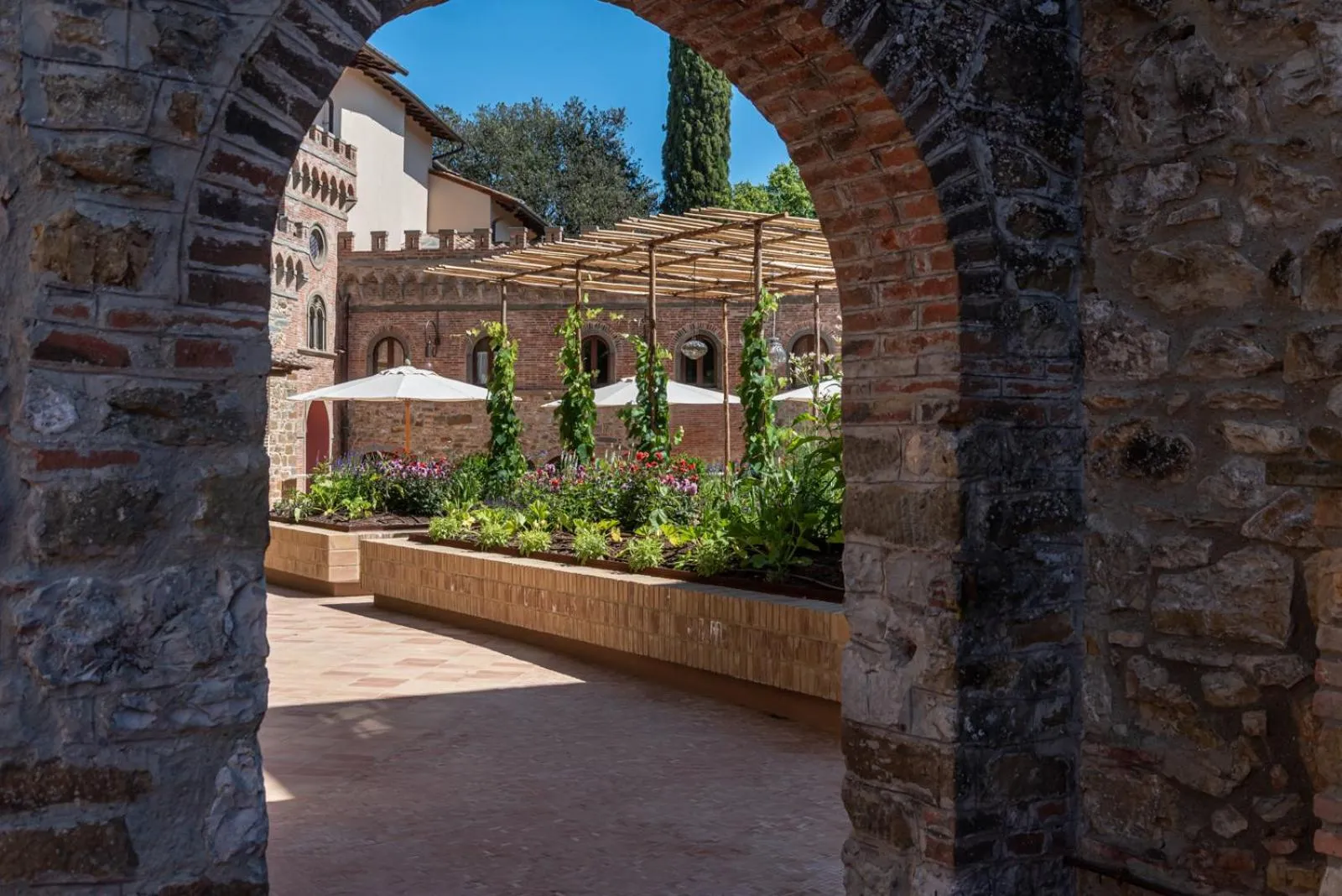 Garden in Villa Campomaggio Resort & SPA