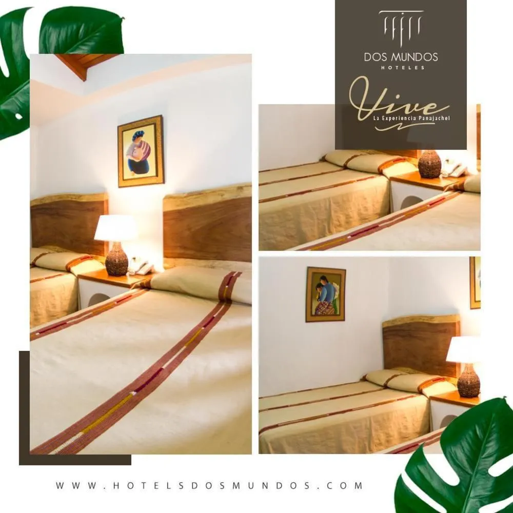 Bed in Hotel Dos Mundos Panajachel