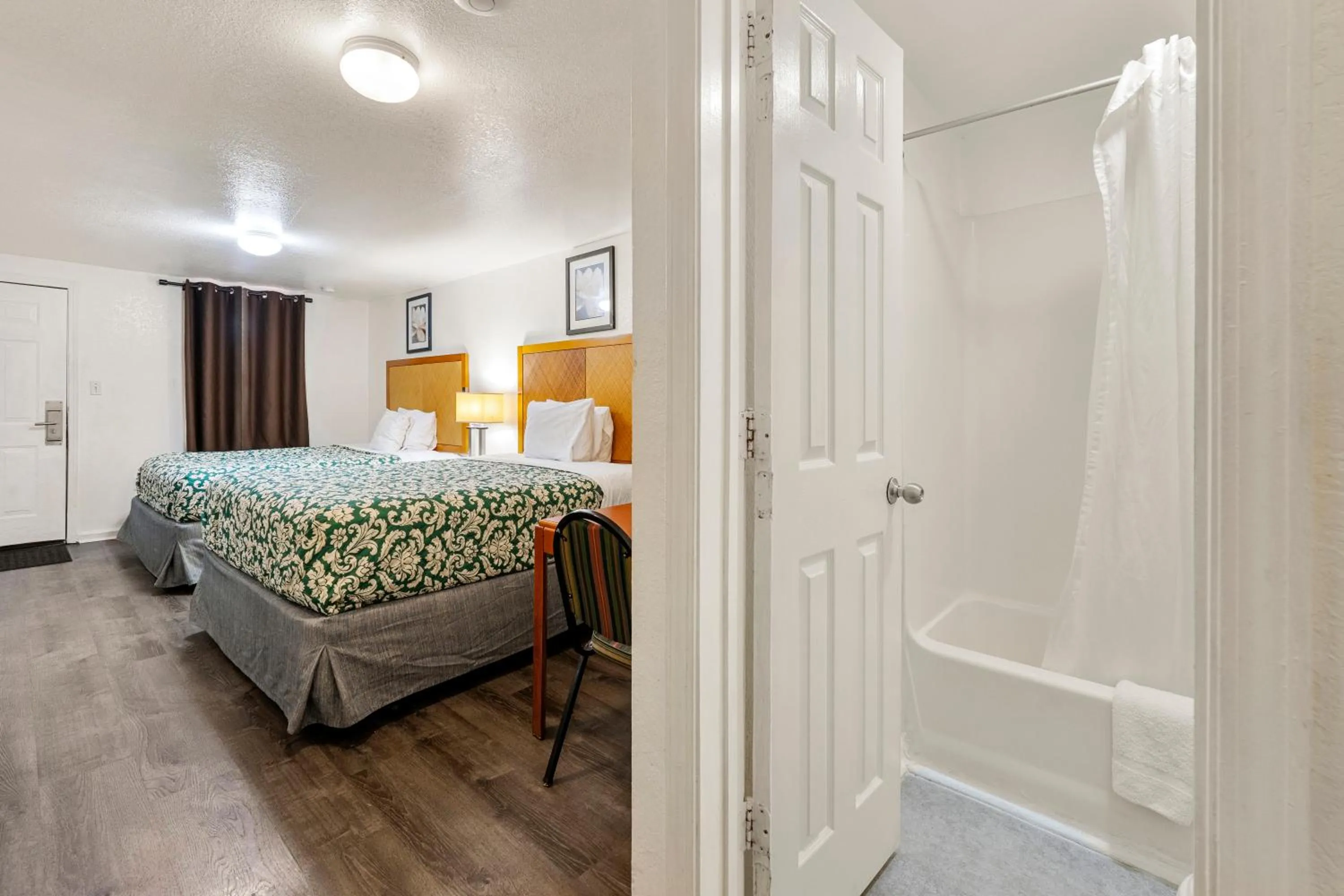 Bed in Extended Stay Studios