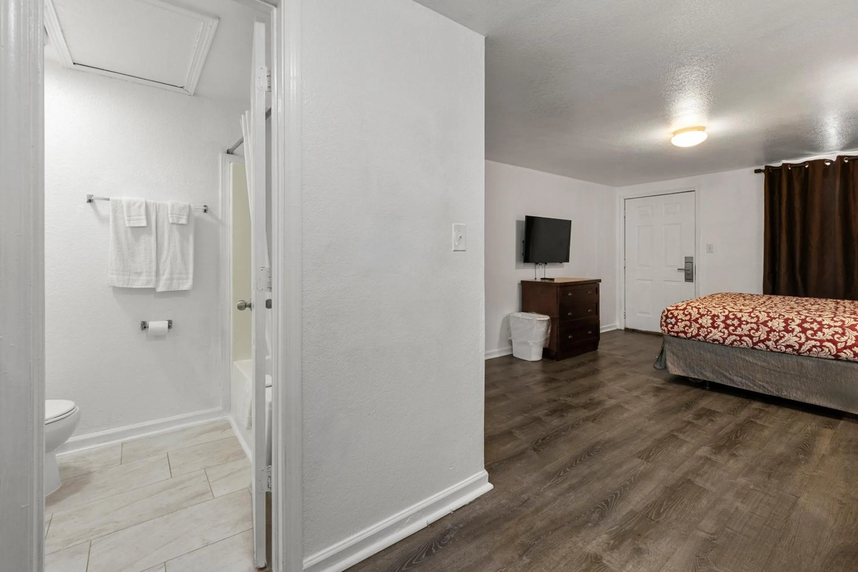 Bed in Extended Stay Studios