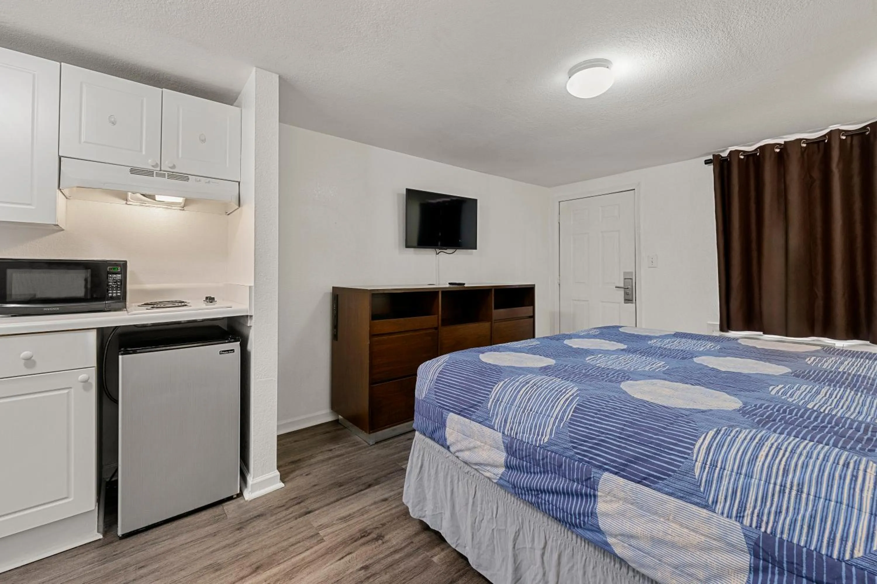 Bed in Extended Stay Studios