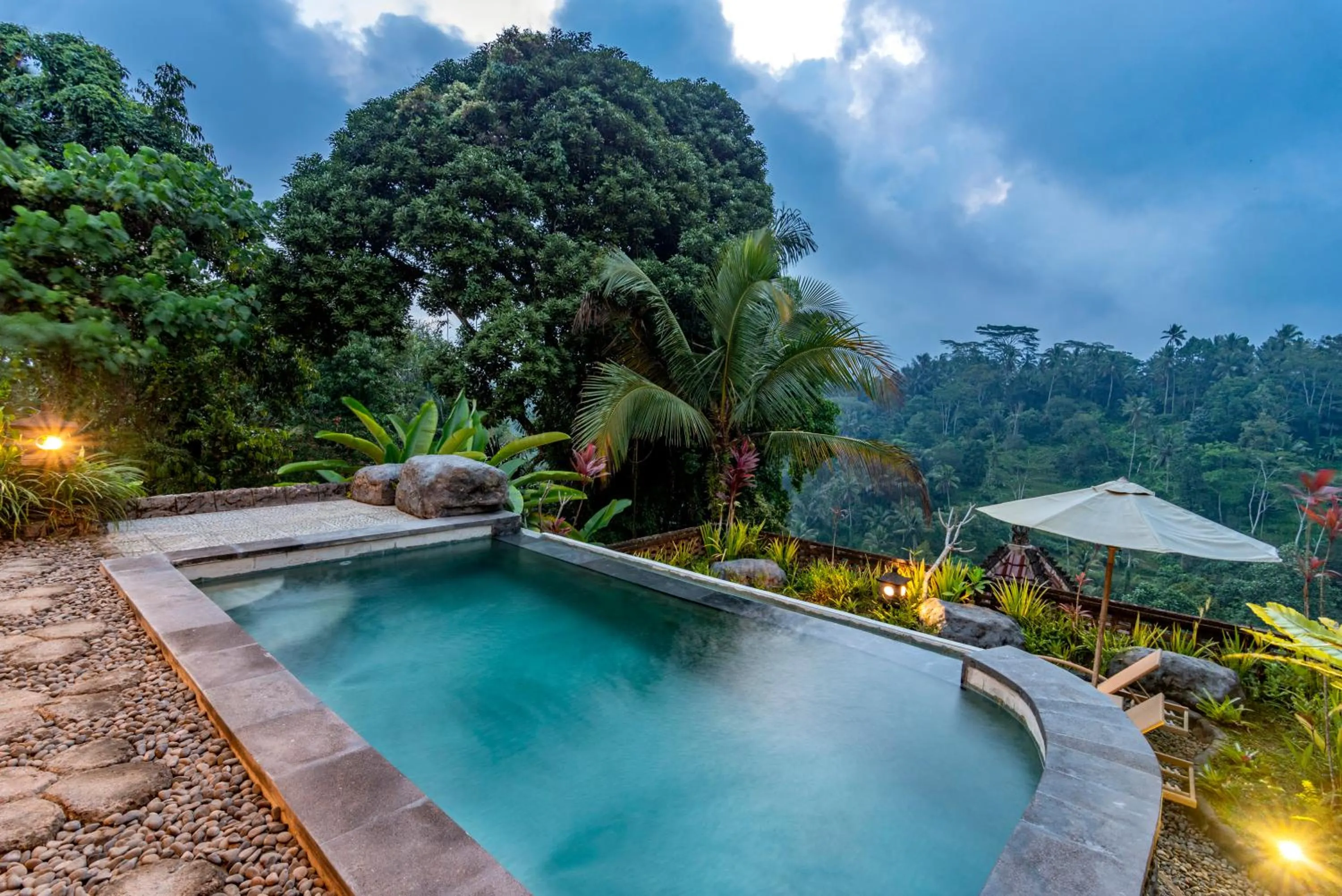 Pool view in Bela's Vana Villa Ubud by Dhananjaya Hospitality