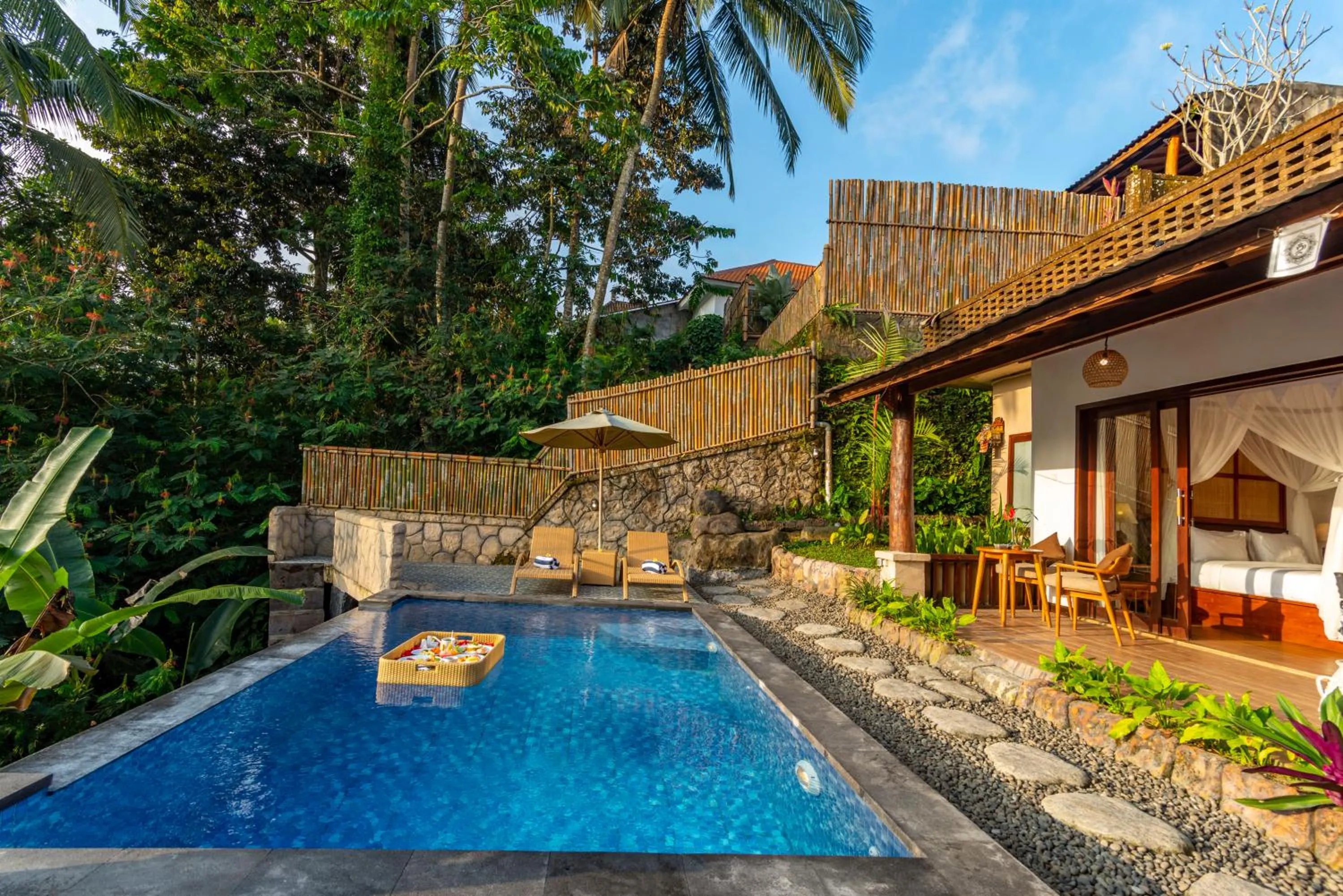 Pool view in Bela's Vana Villa Ubud by Dhananjaya Hospitality