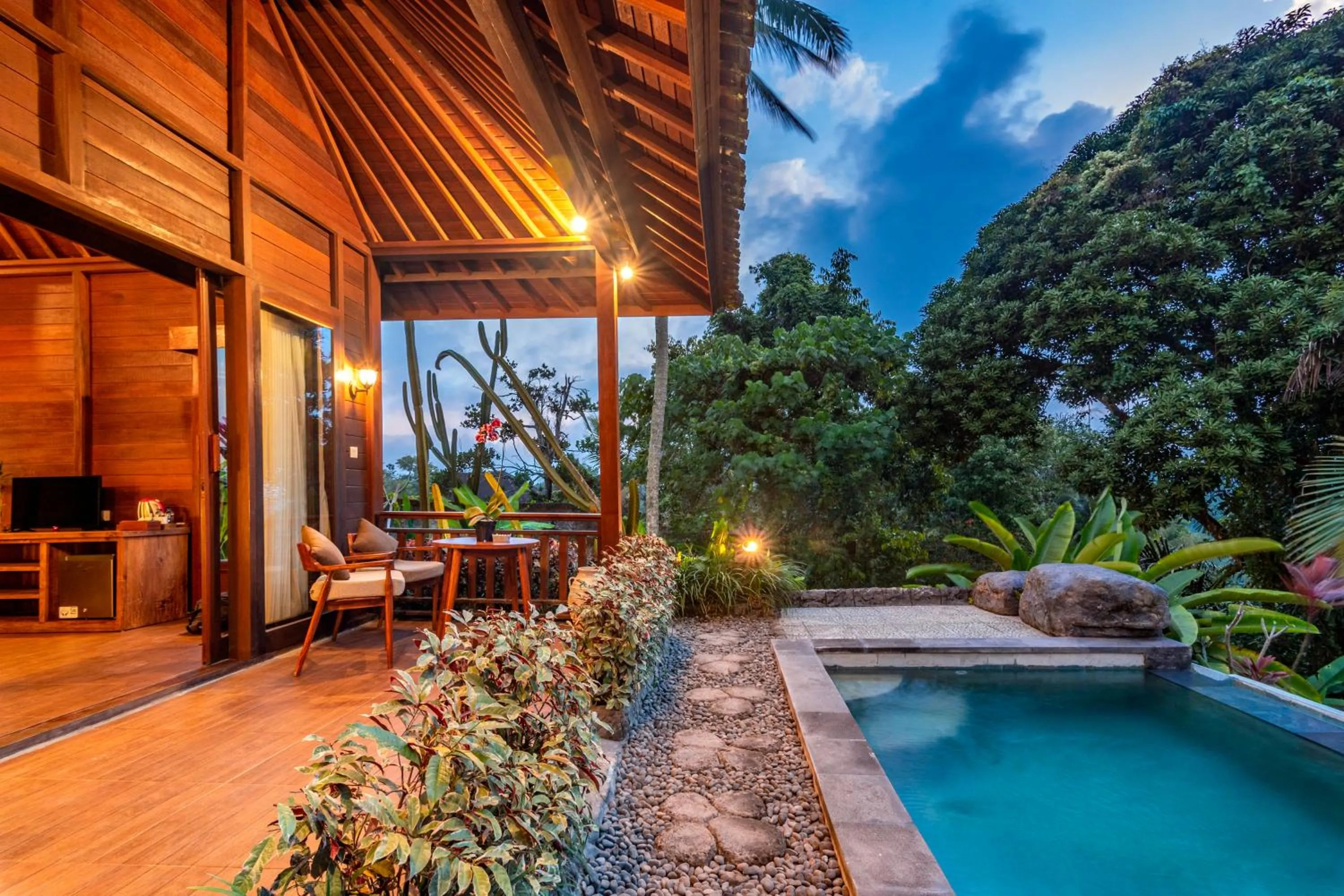 Patio in Bela's Vana Villa Ubud by Dhananjaya Hospitality