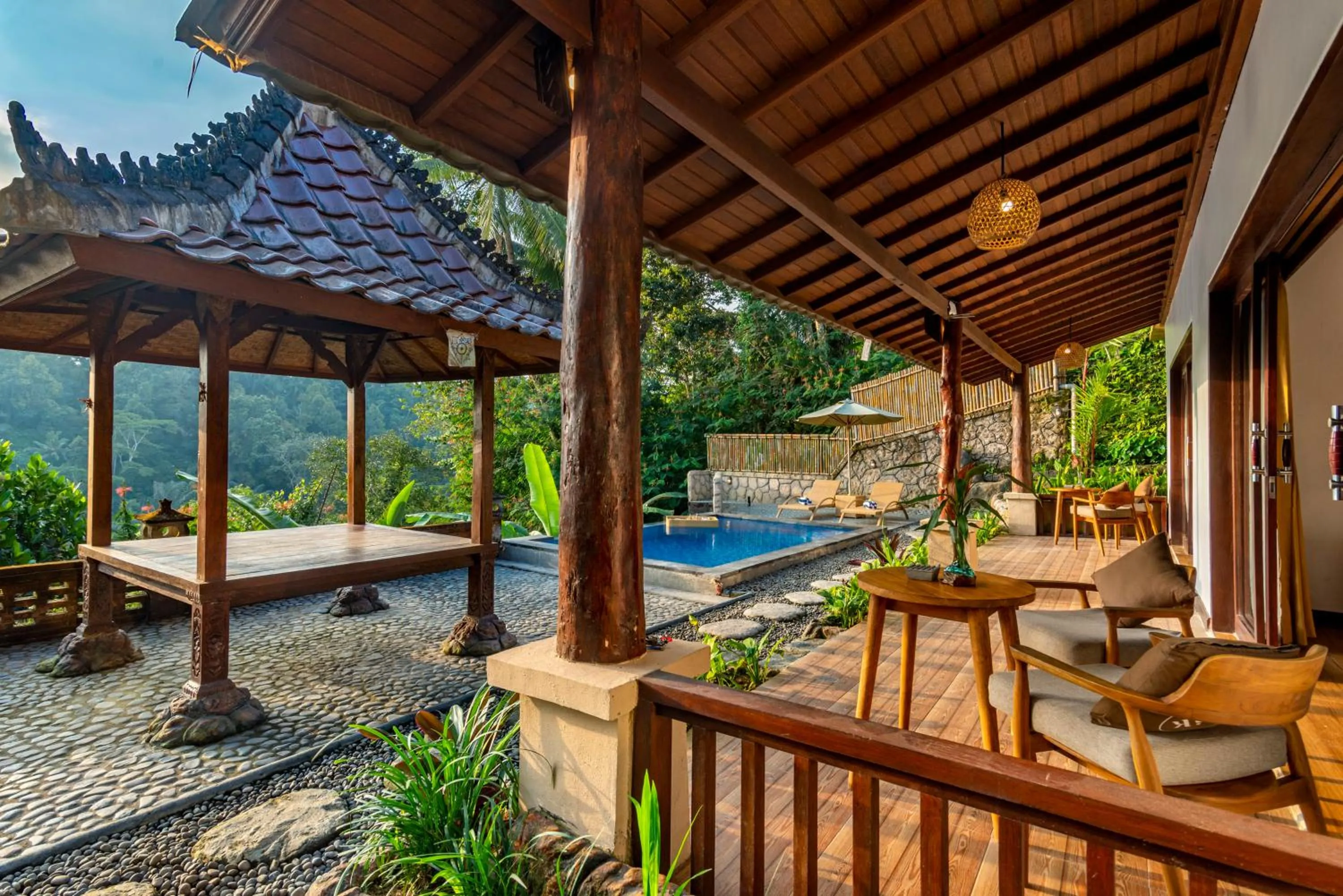 Patio in Bela's Vana Villa Ubud by Dhananjaya Hospitality