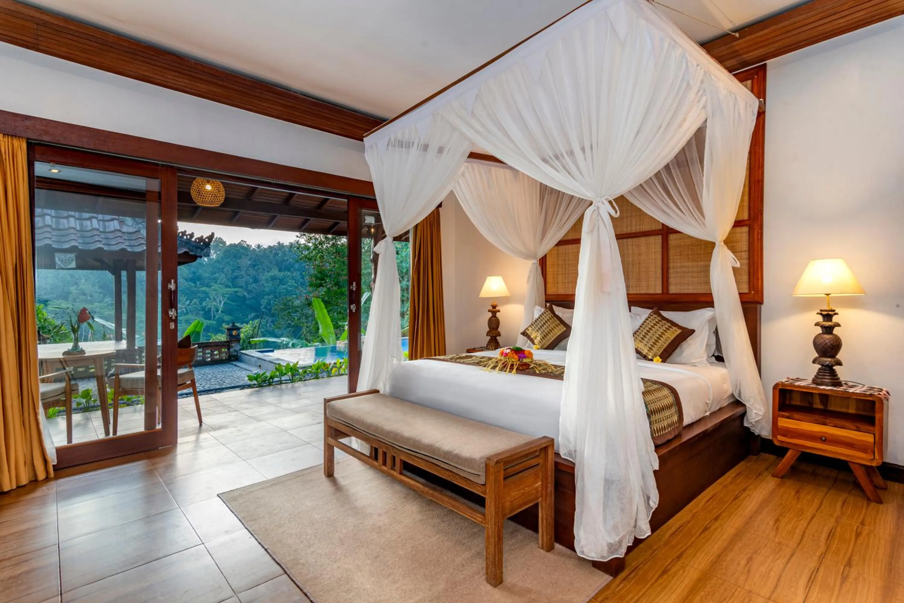 Bed in Bela's Vana Villa Ubud by Dhananjaya Hospitality