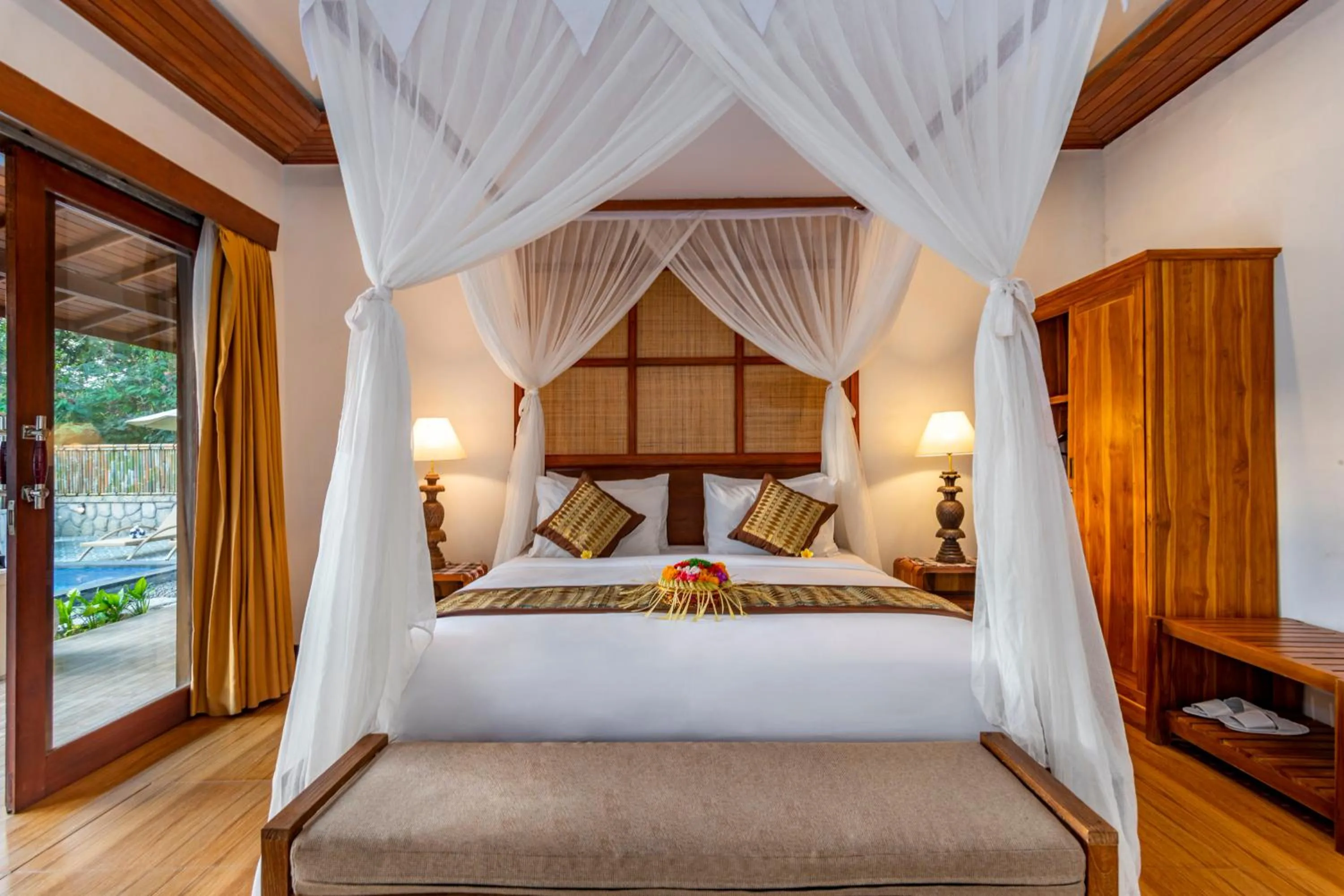 Bed in Bela's Vana Villa Ubud by Dhananjaya Hospitality
