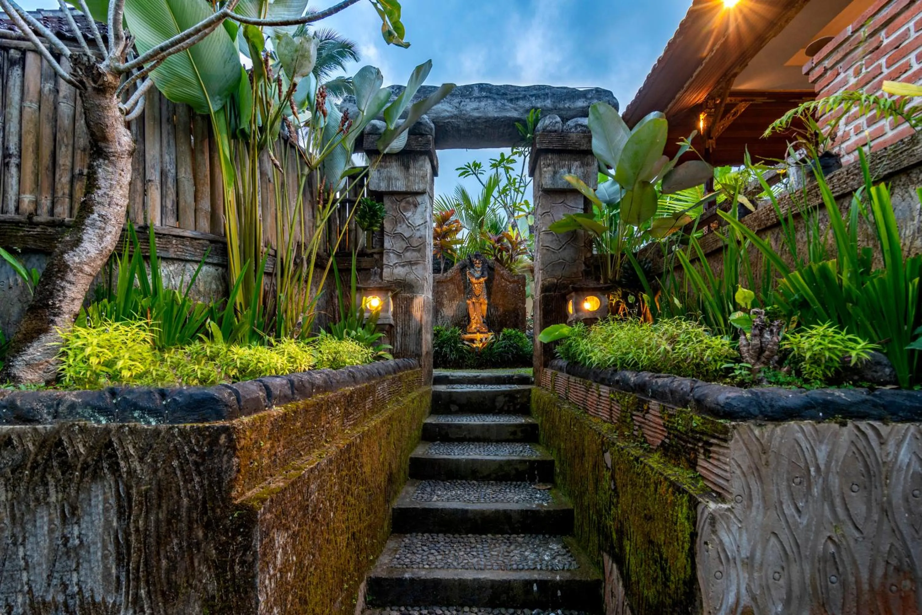 Facade/entrance in Bela's Vana Villa Ubud by Dhananjaya Hospitality