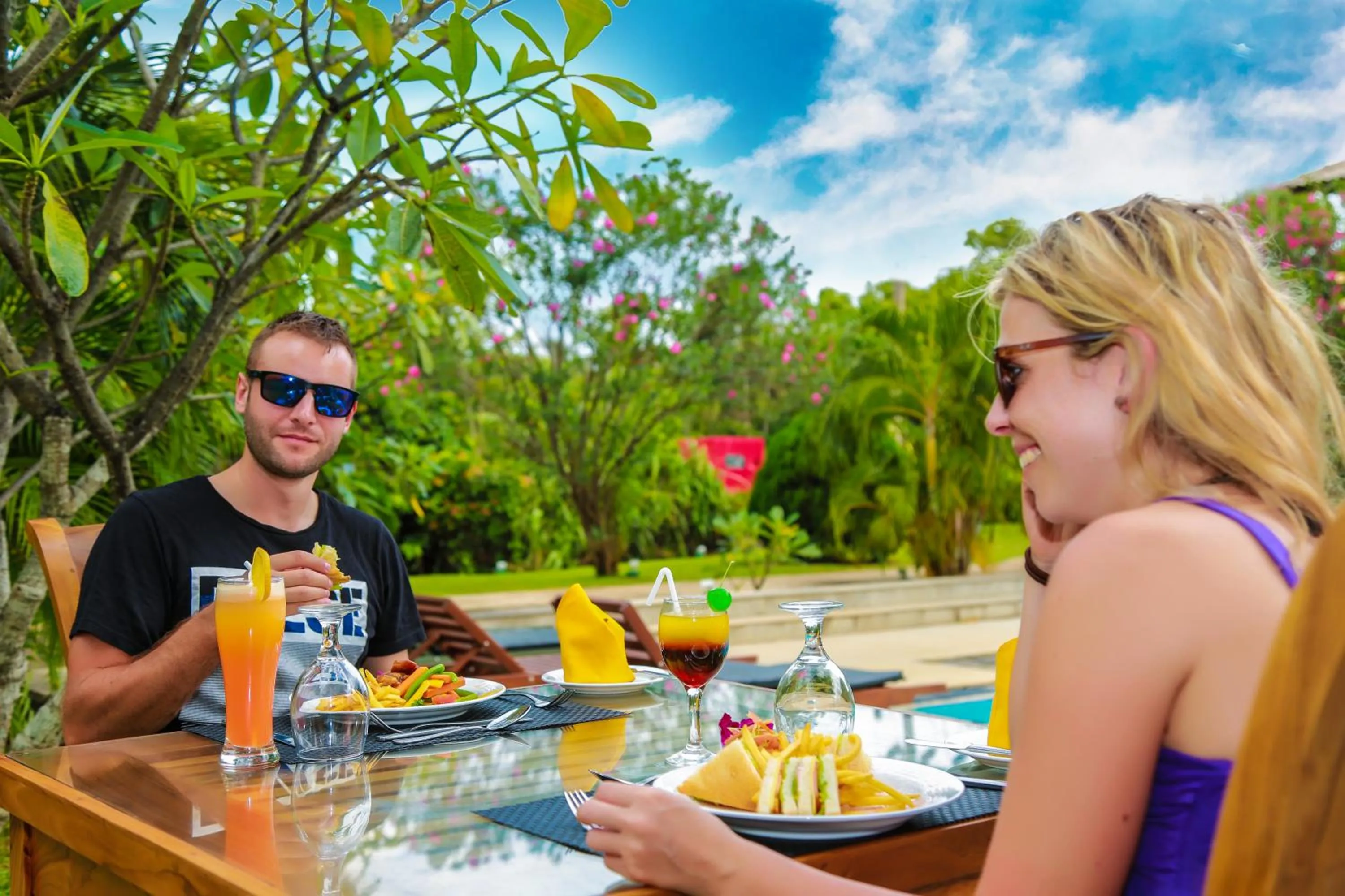 Guests in Fresco Water Villa