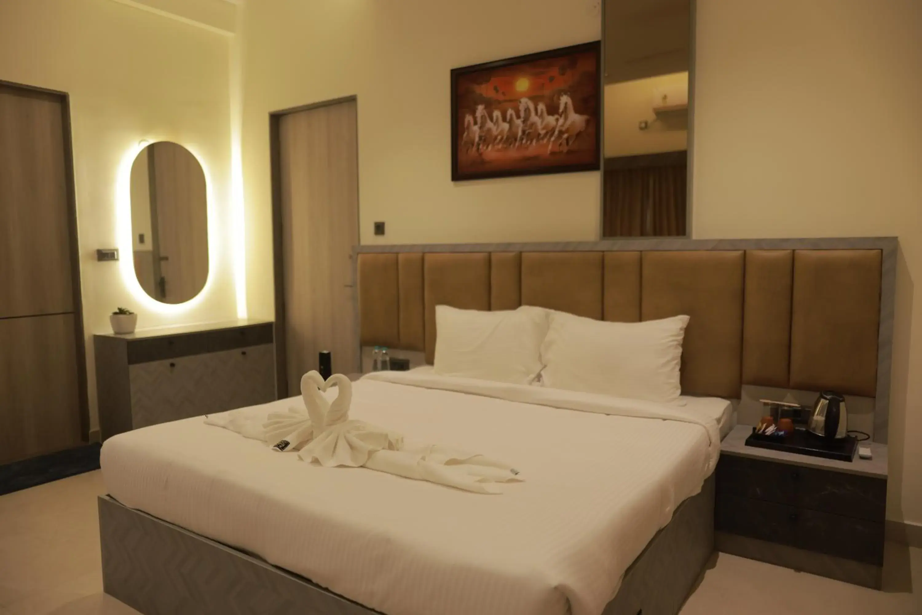 Bed in Coorg Riverness Resort Bed in Coorg Riverness Resort