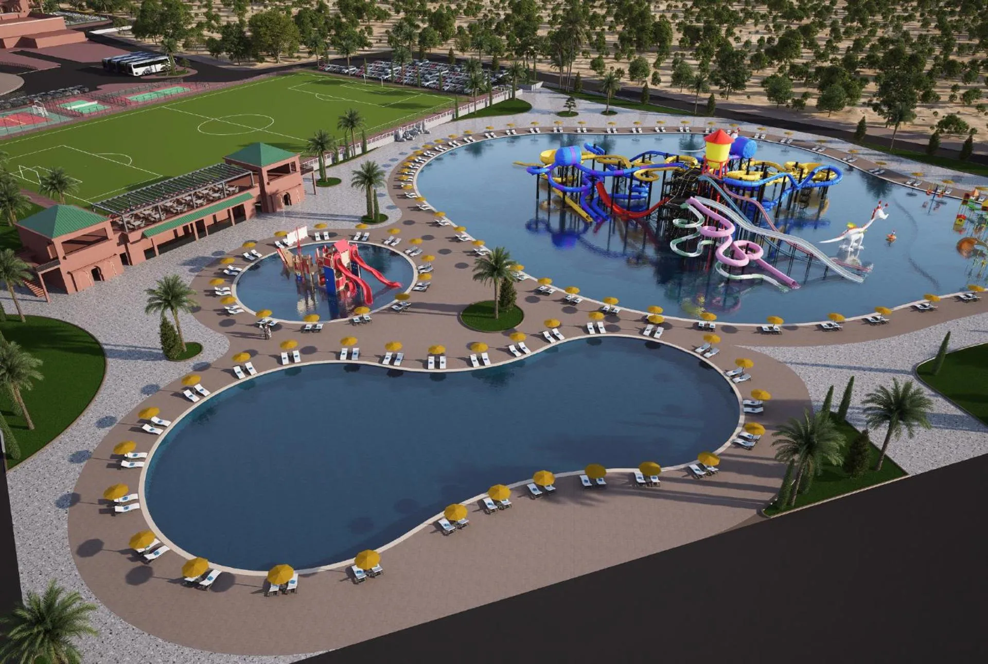 Pool view in Pickalbatros SUNGO Club - All Inclusive