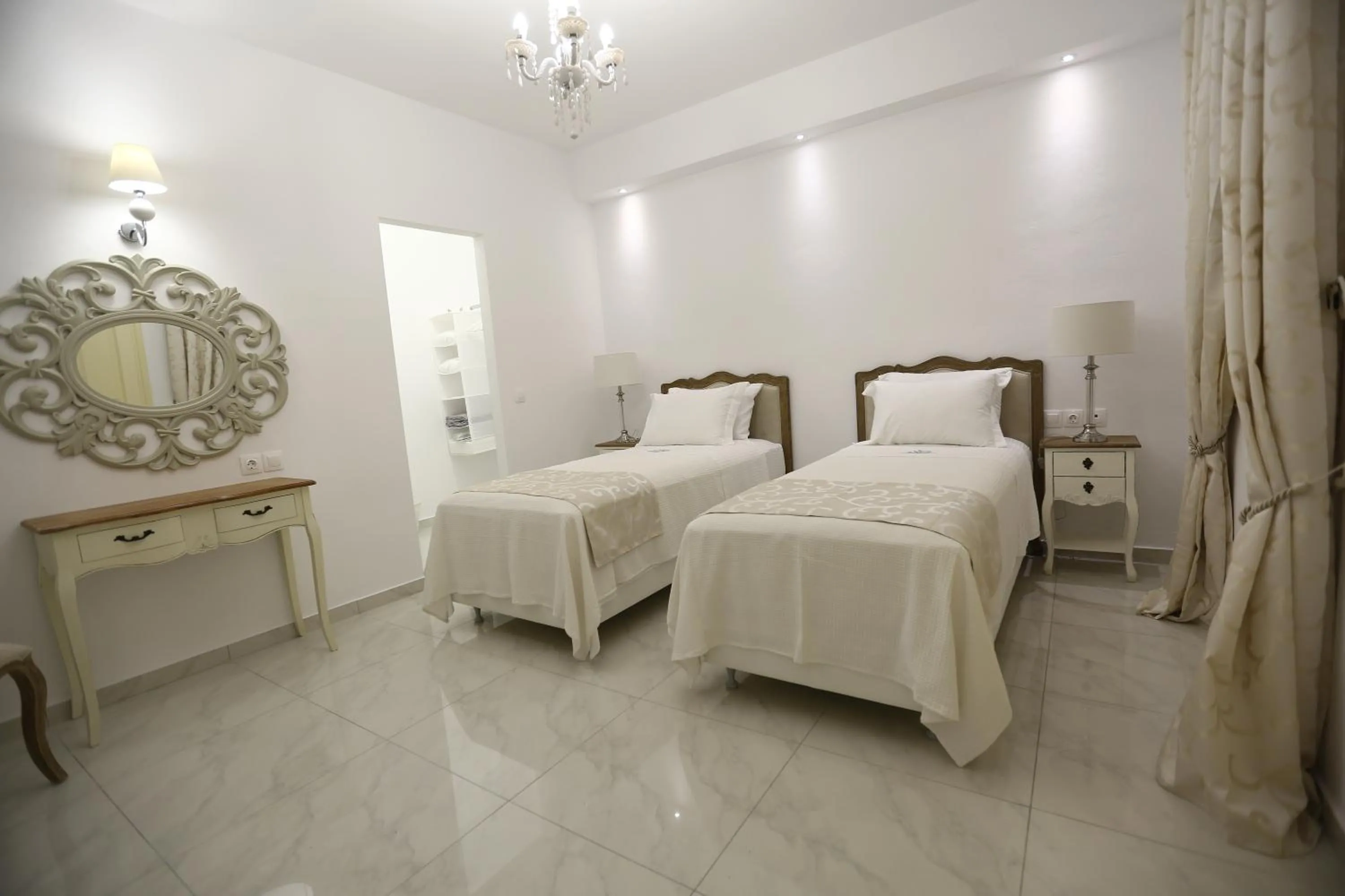 Photo of the whole room, Bed in The White Suites