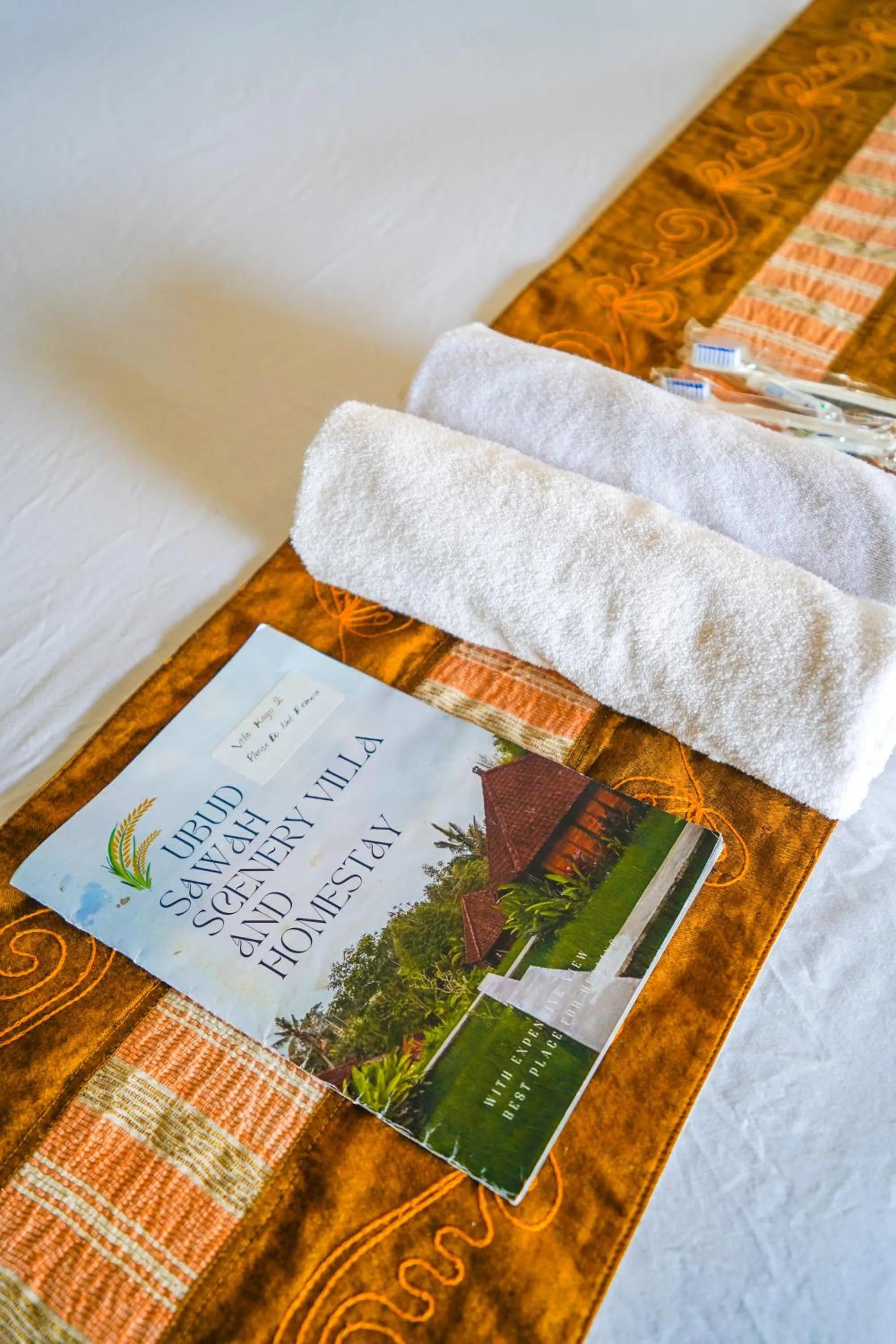 towels in Ubud Sawah Scenery Villa and Homestay