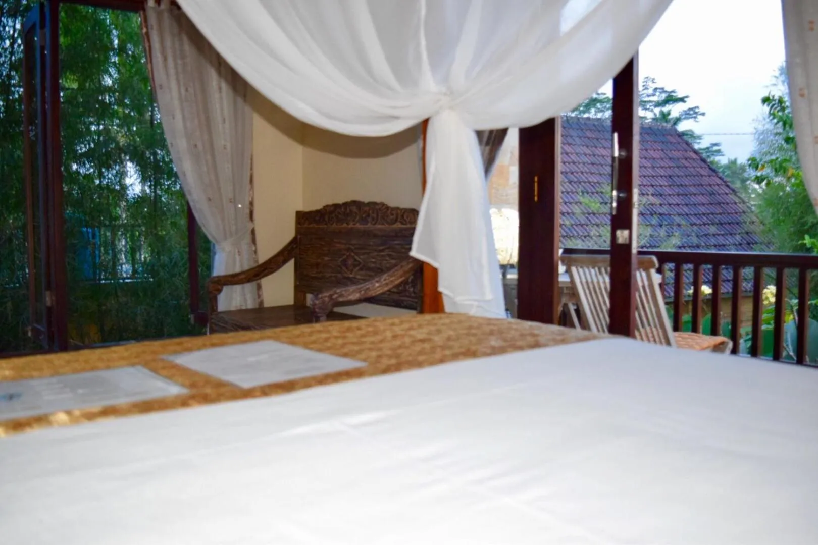 Bed in Ubud Sawah Scenery Villa and Homestay