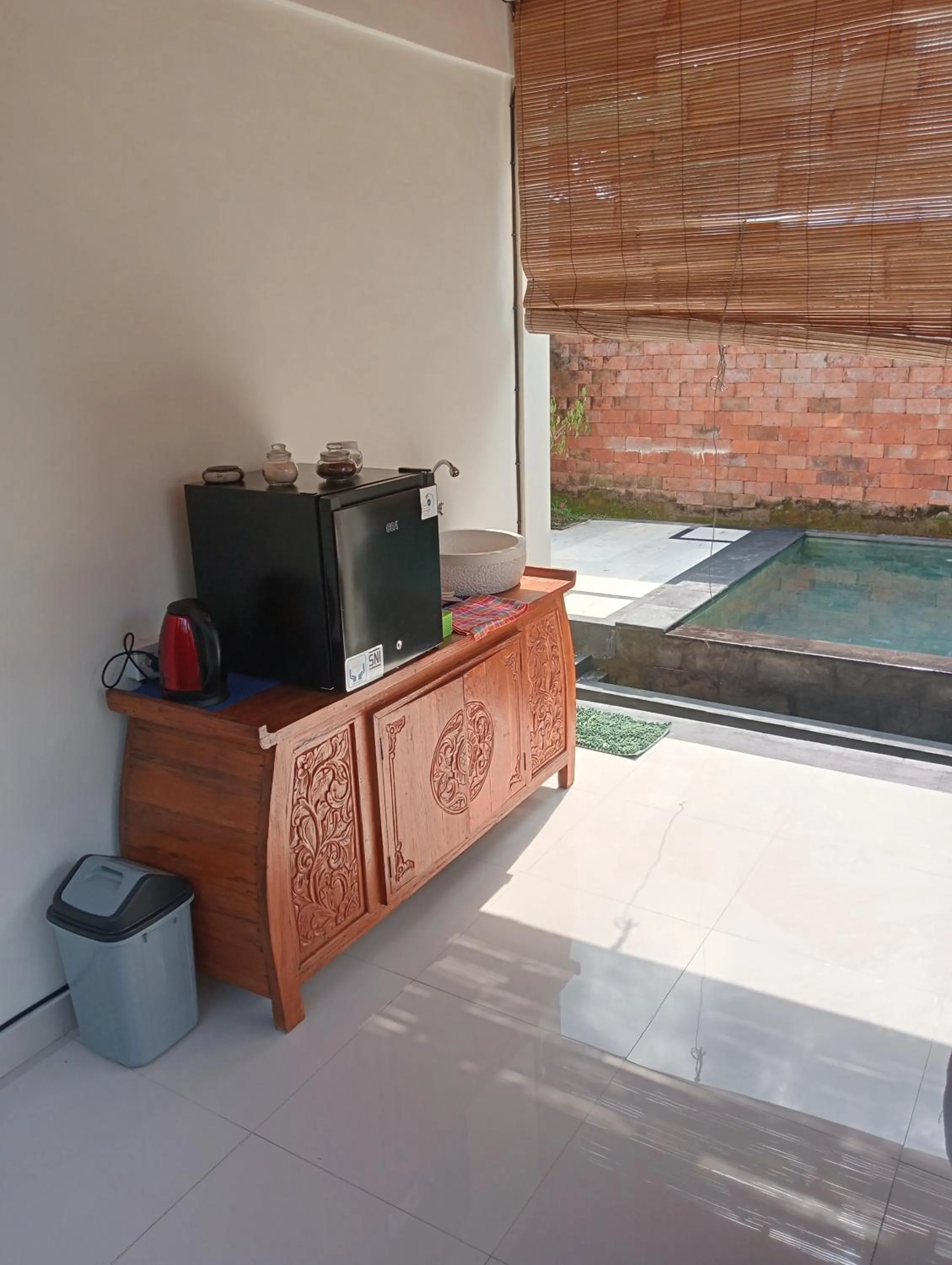 Kitchen or kitchenette in Ubud Sawah Scenery Villa and Homestay