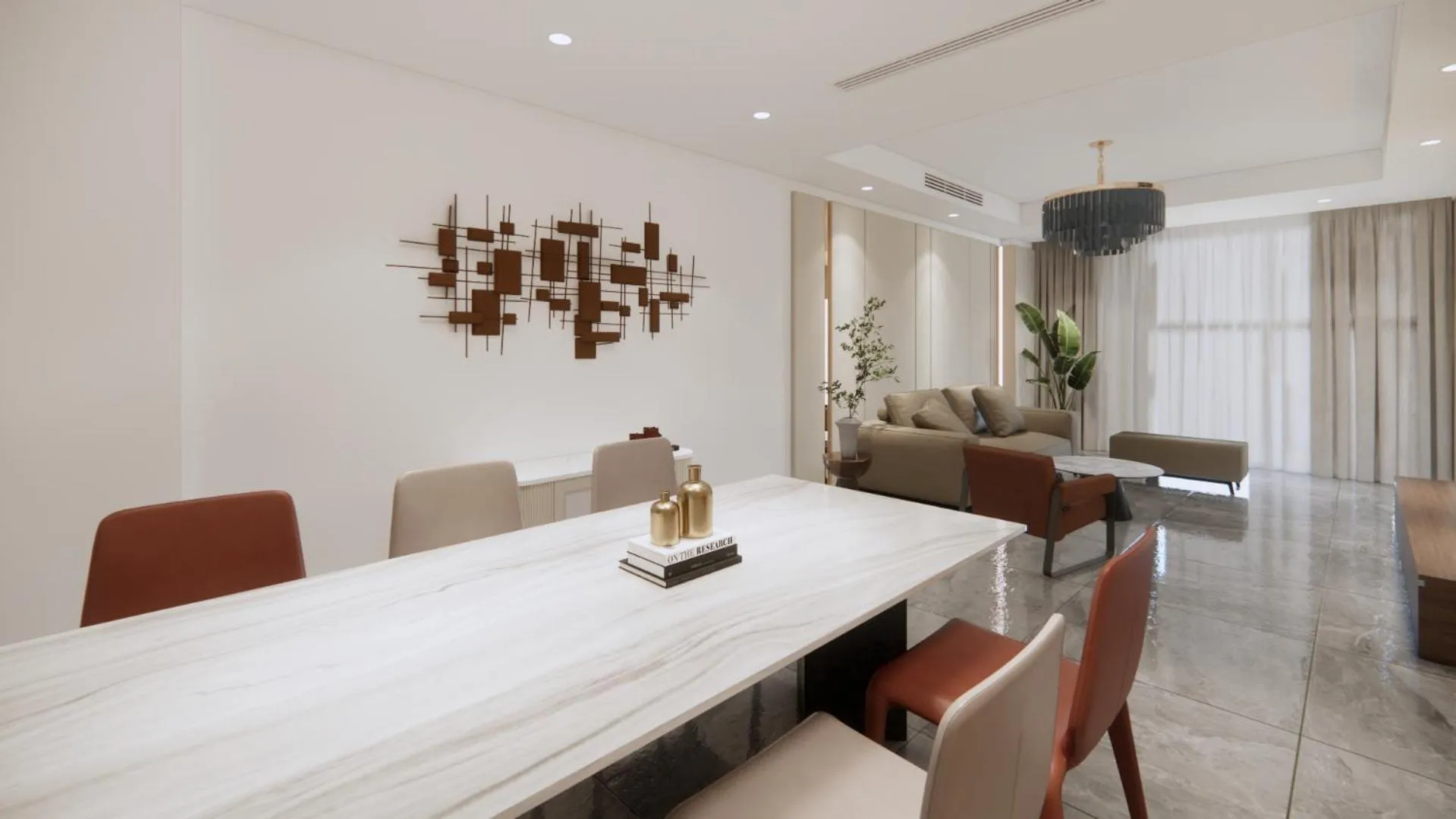 Seating area in Aravelle Suites