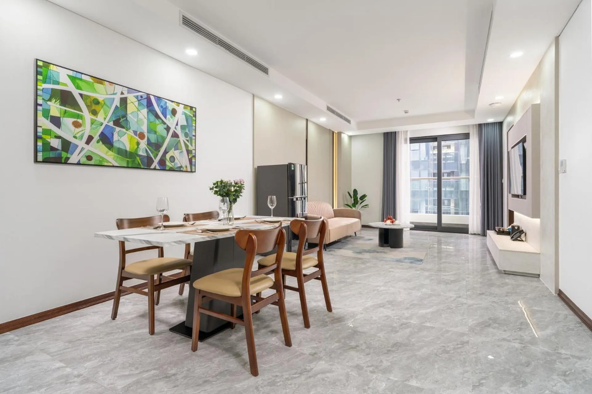 Living room in Aravelle Suites