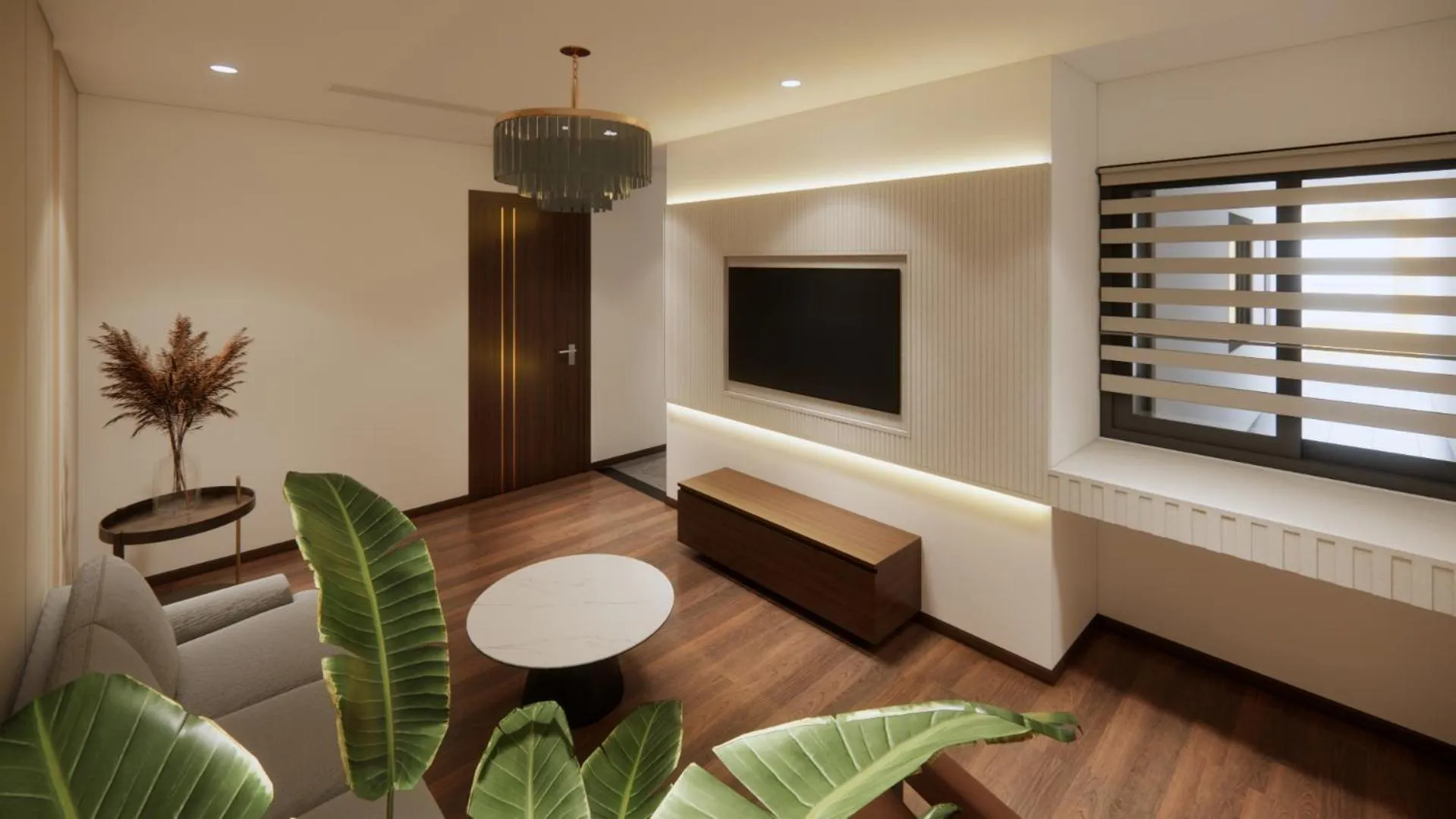 Bed in Aravelle Suites